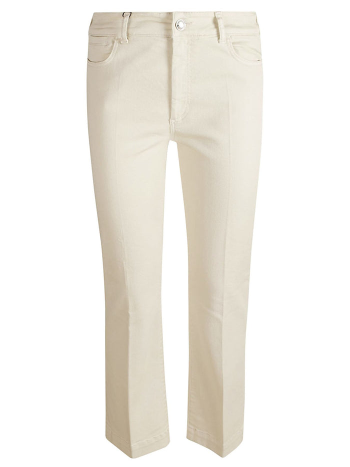 NILLY Bianco Polyester. made In Italy. Pantalone