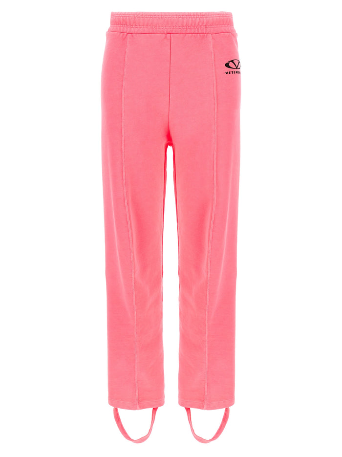Oval Logo joggers Pink Cotton Pant