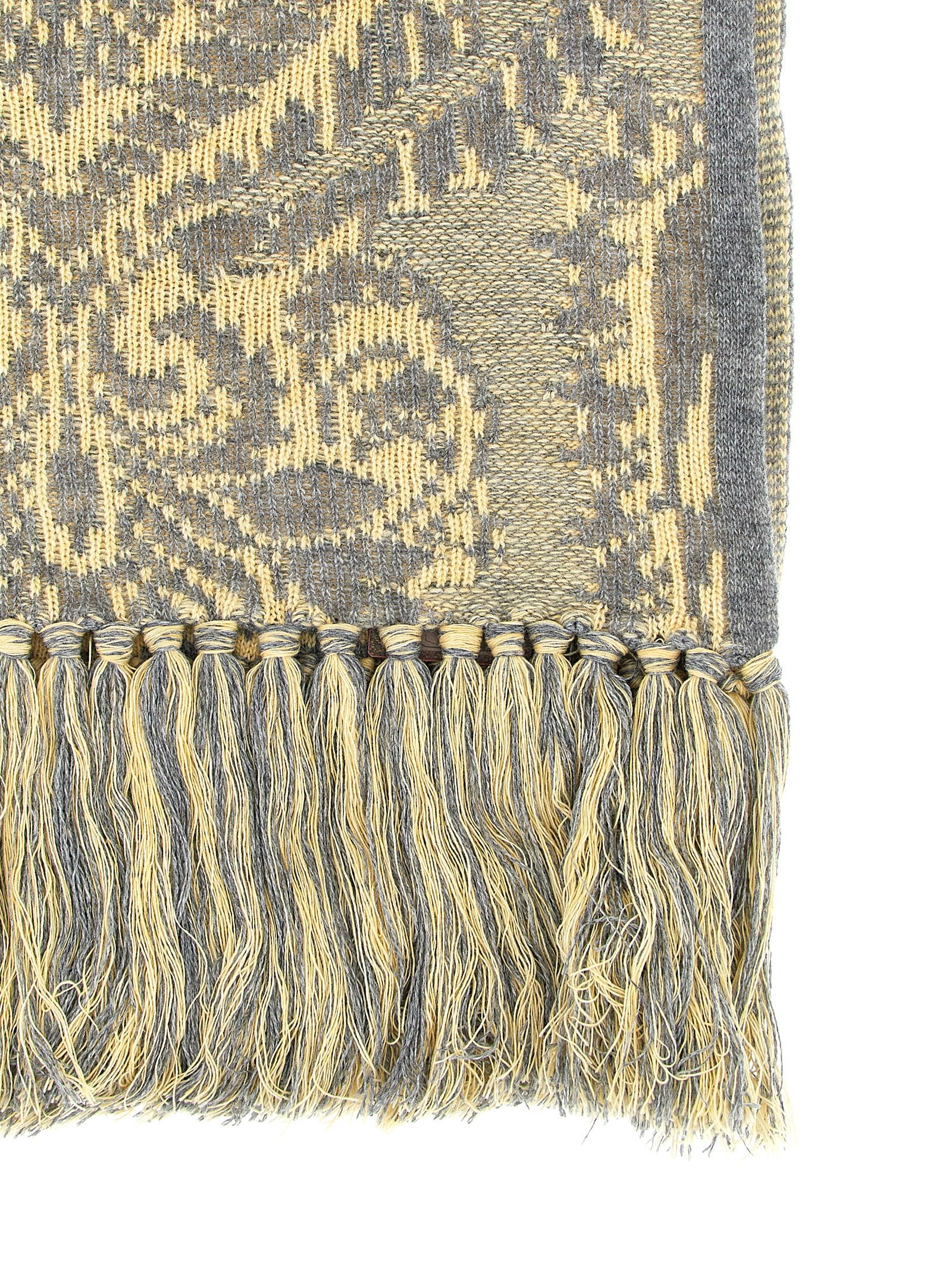 Barocco jacquard scarf Multicolor Wool Scarves, Foulards