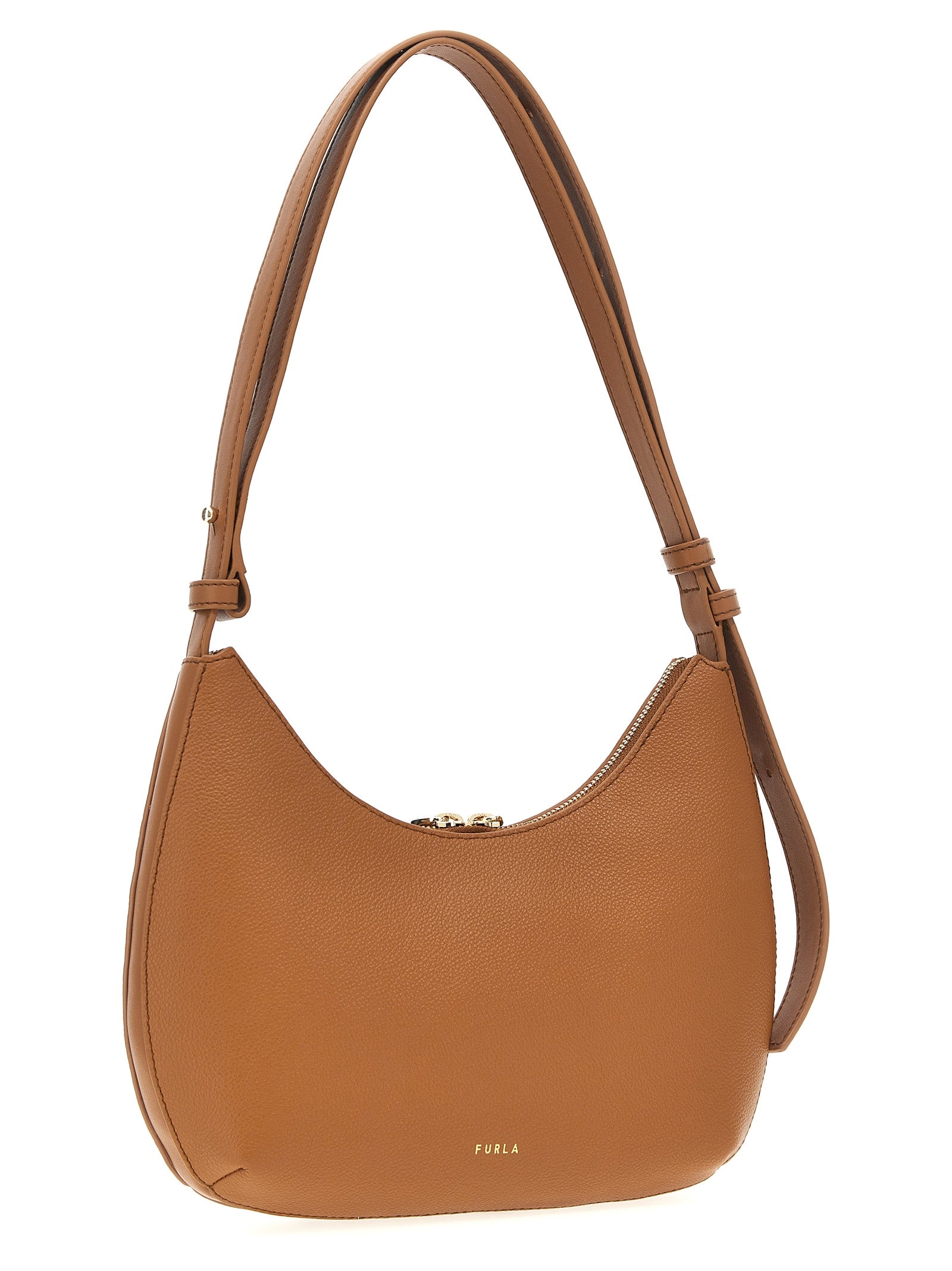 Furla Goccia S shoulder bag Brown Leather
