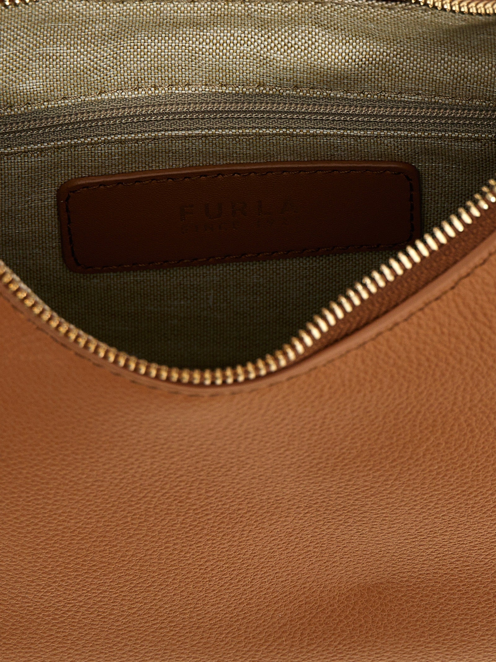 Furla Goccia S shoulder bag Brown Leather
