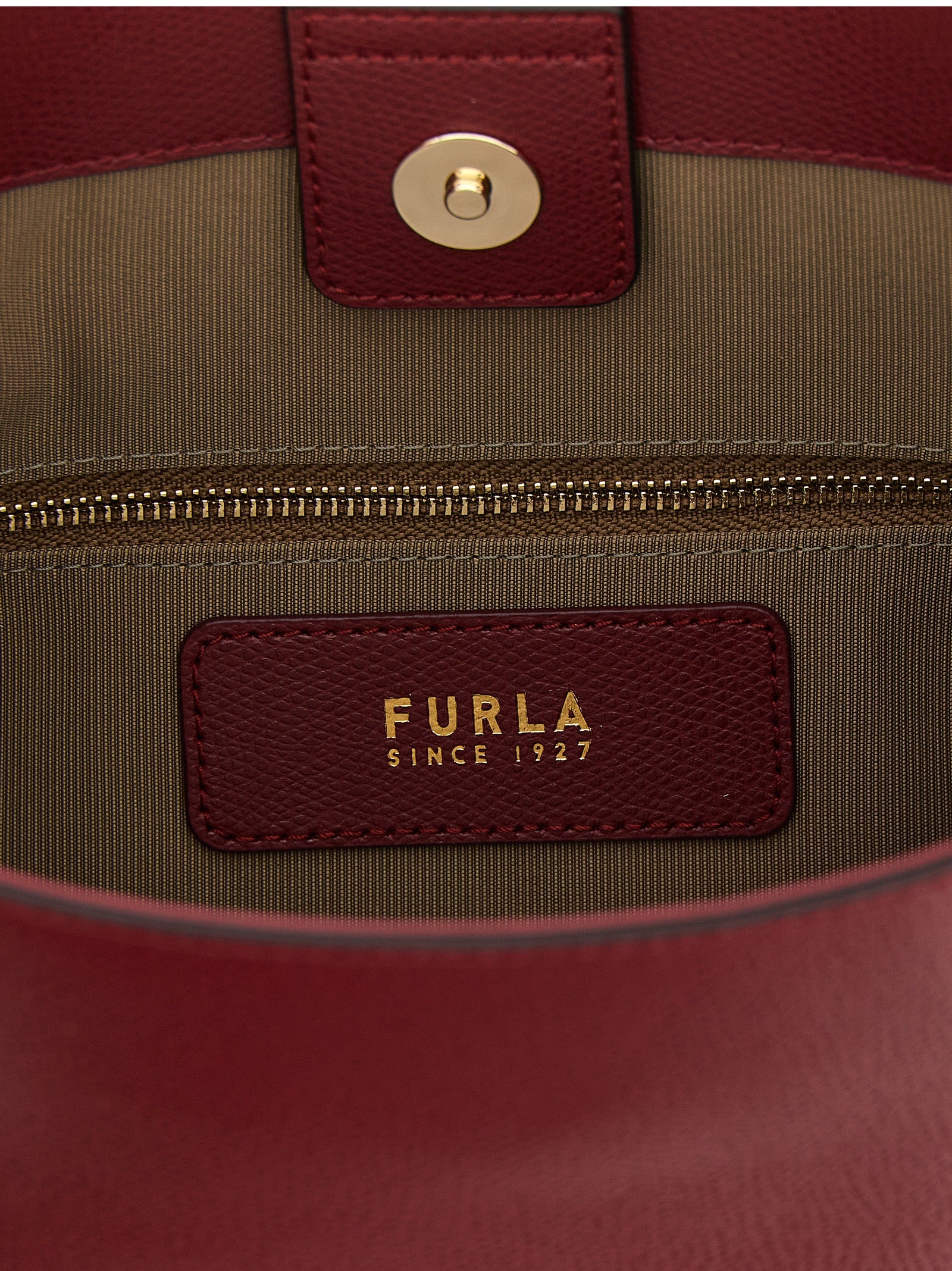 Roxie small bucket bag Bordeaux Calfskin Leather (bos Taurus) Shoulder
