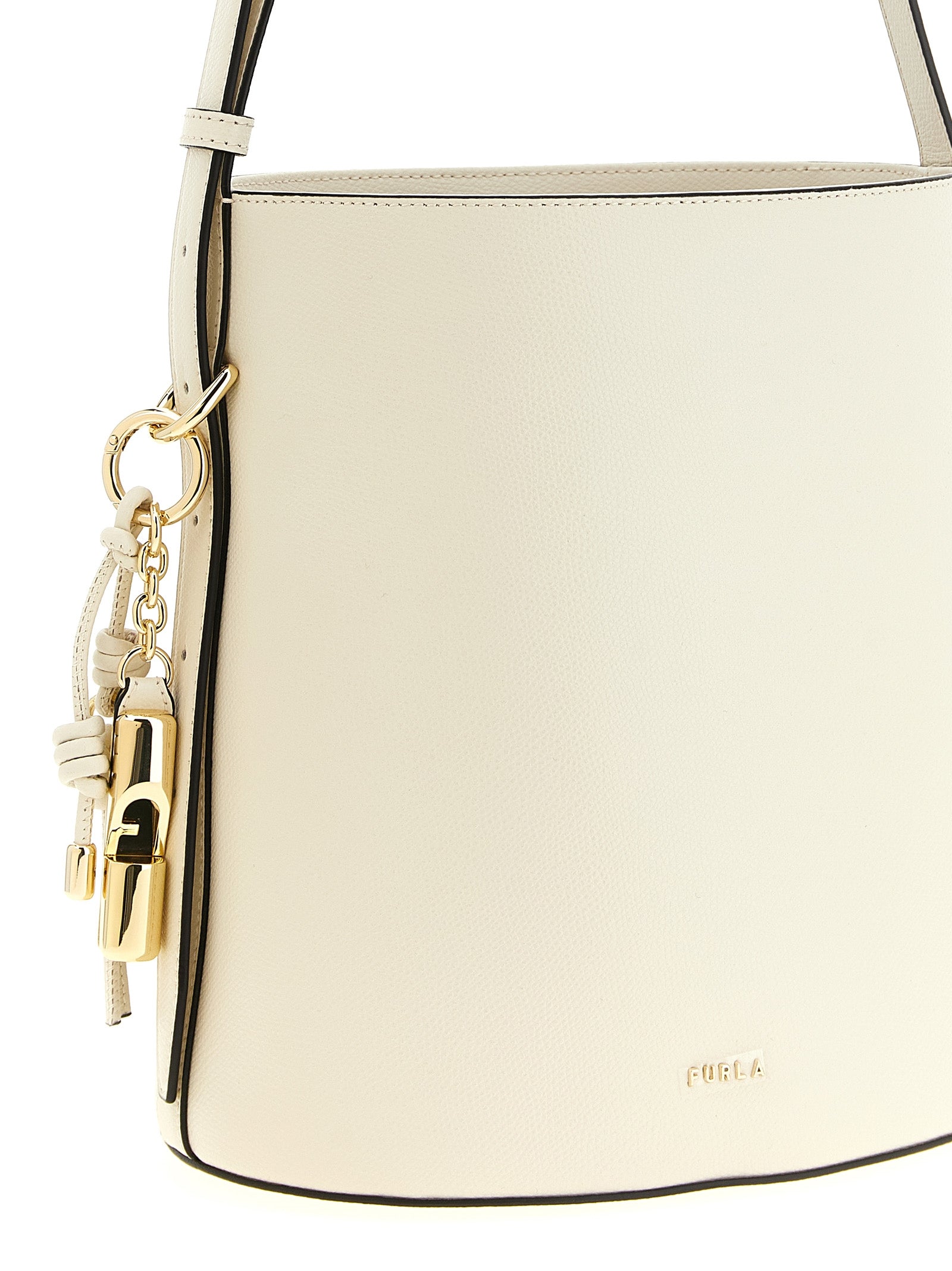 Roxie small bucket bag White Calfskin Leather (bos Taurus) Shoulder