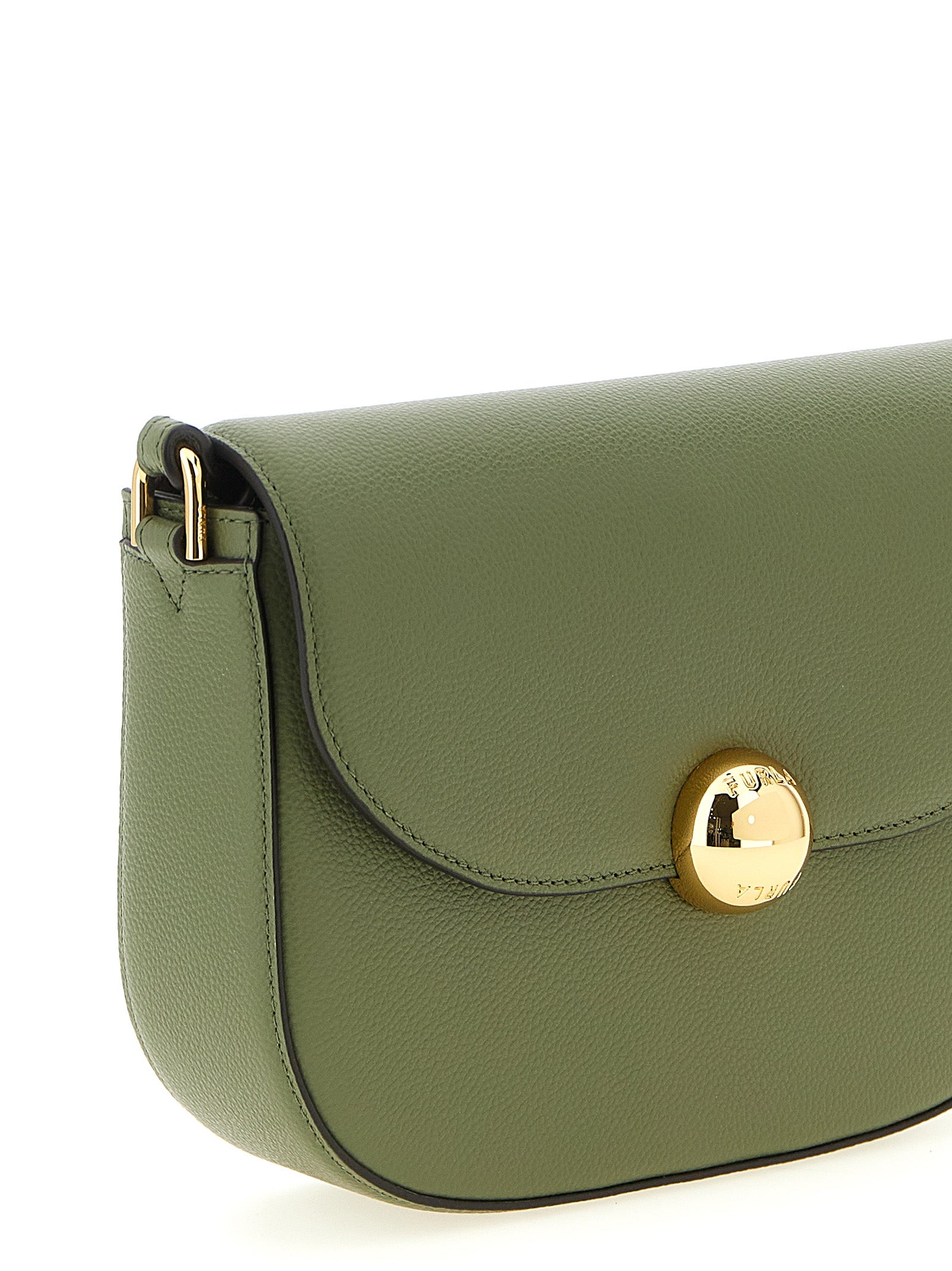 Furla Moonlight small crossbody bag Green Calfskin Leather (bos Taurus)