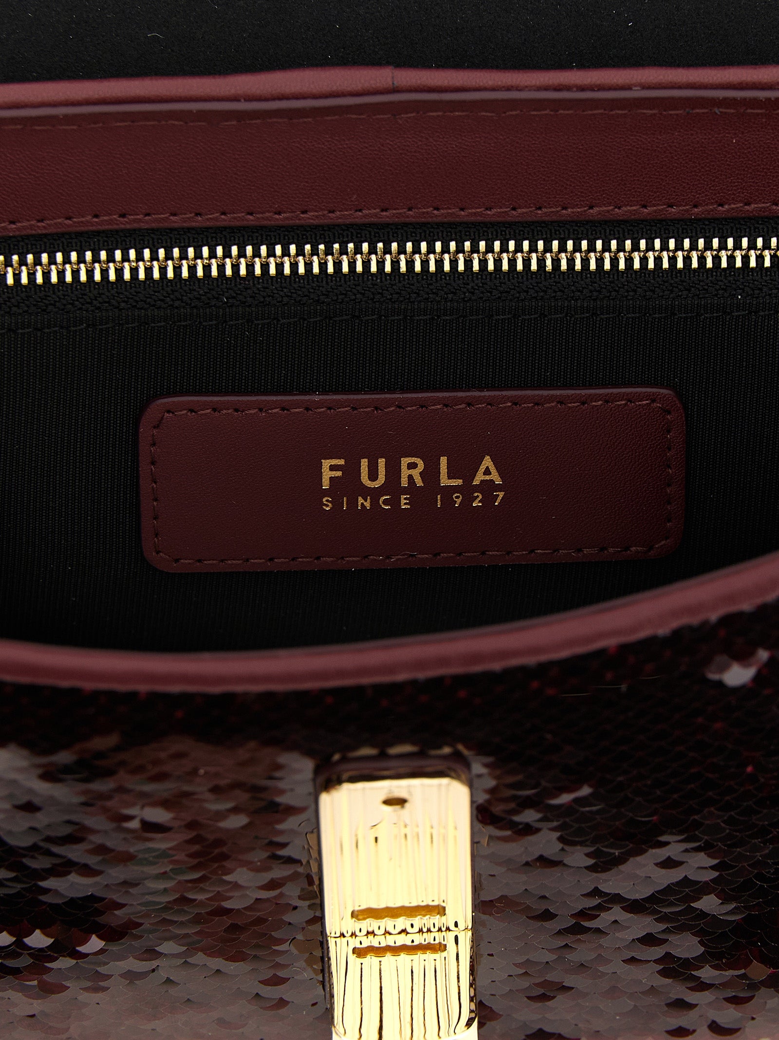 Furla Iride small crossbody bag Bordeaux