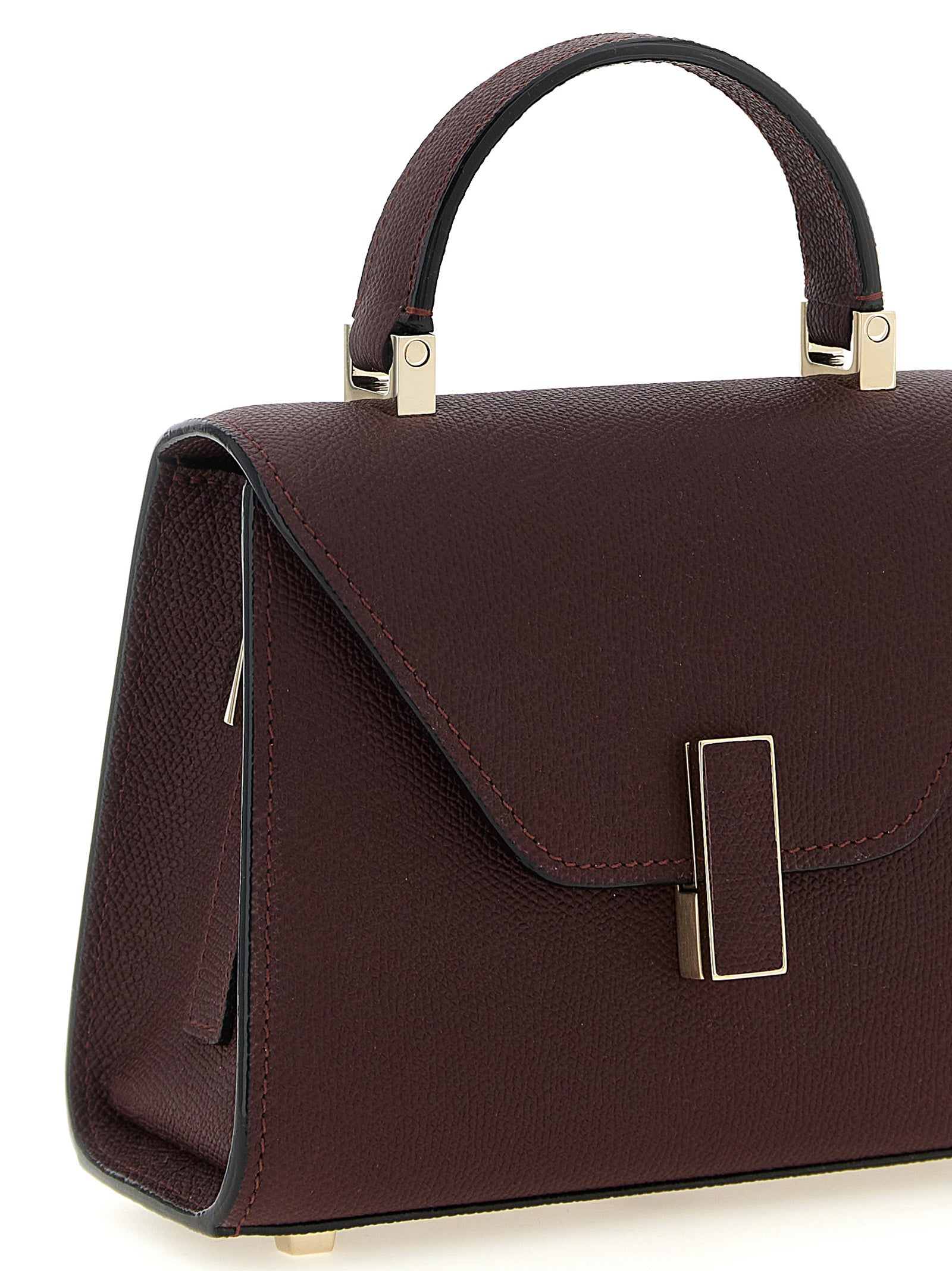 Micro Iside Crossbody Bag Bordeaux Calfskin Leather (bos Taurus)