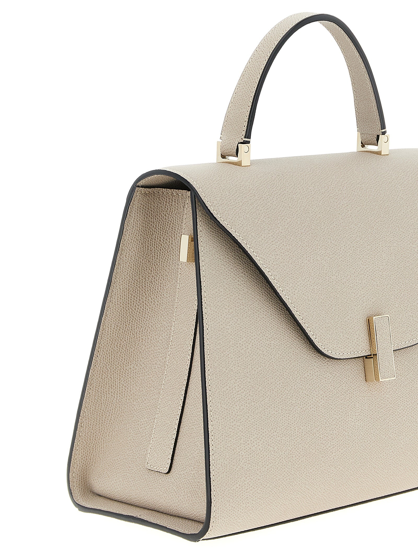 Iside large handbag Beige Calfskin Leather (bos Taurus) Hand Bags