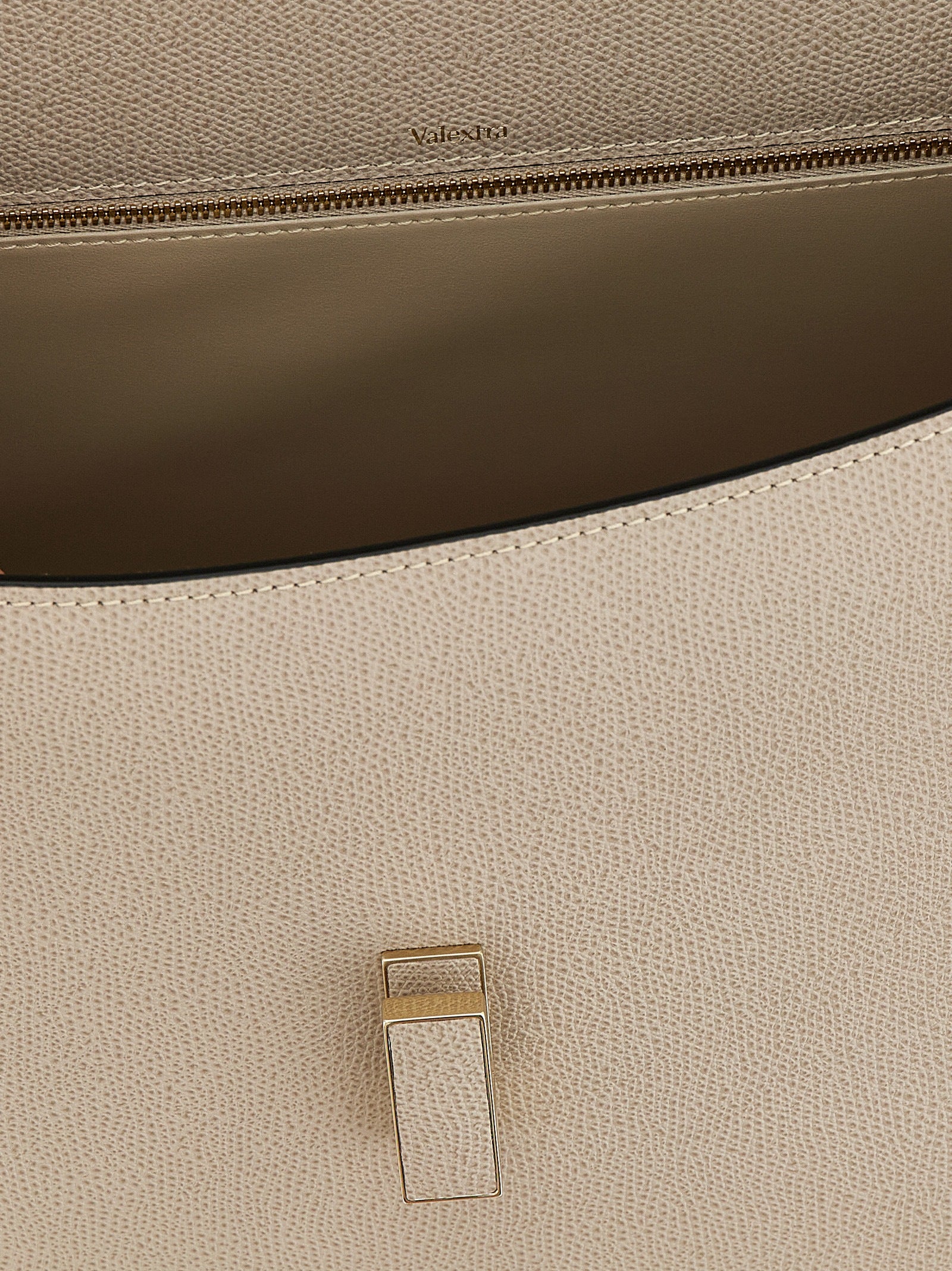 Iside large handbag Beige Calfskin Leather (bos Taurus) Hand Bags
