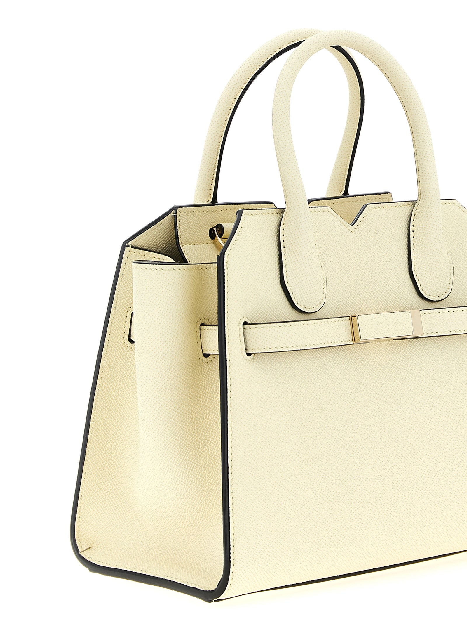 Milano mini handbag Beige Calfskin Leather (bos Taurus) Hand Bags