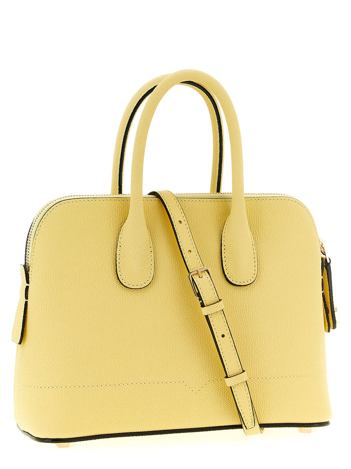 MyLogo mini handbag Yellow Calfskin Leather (bos Taurus) Hand Bags