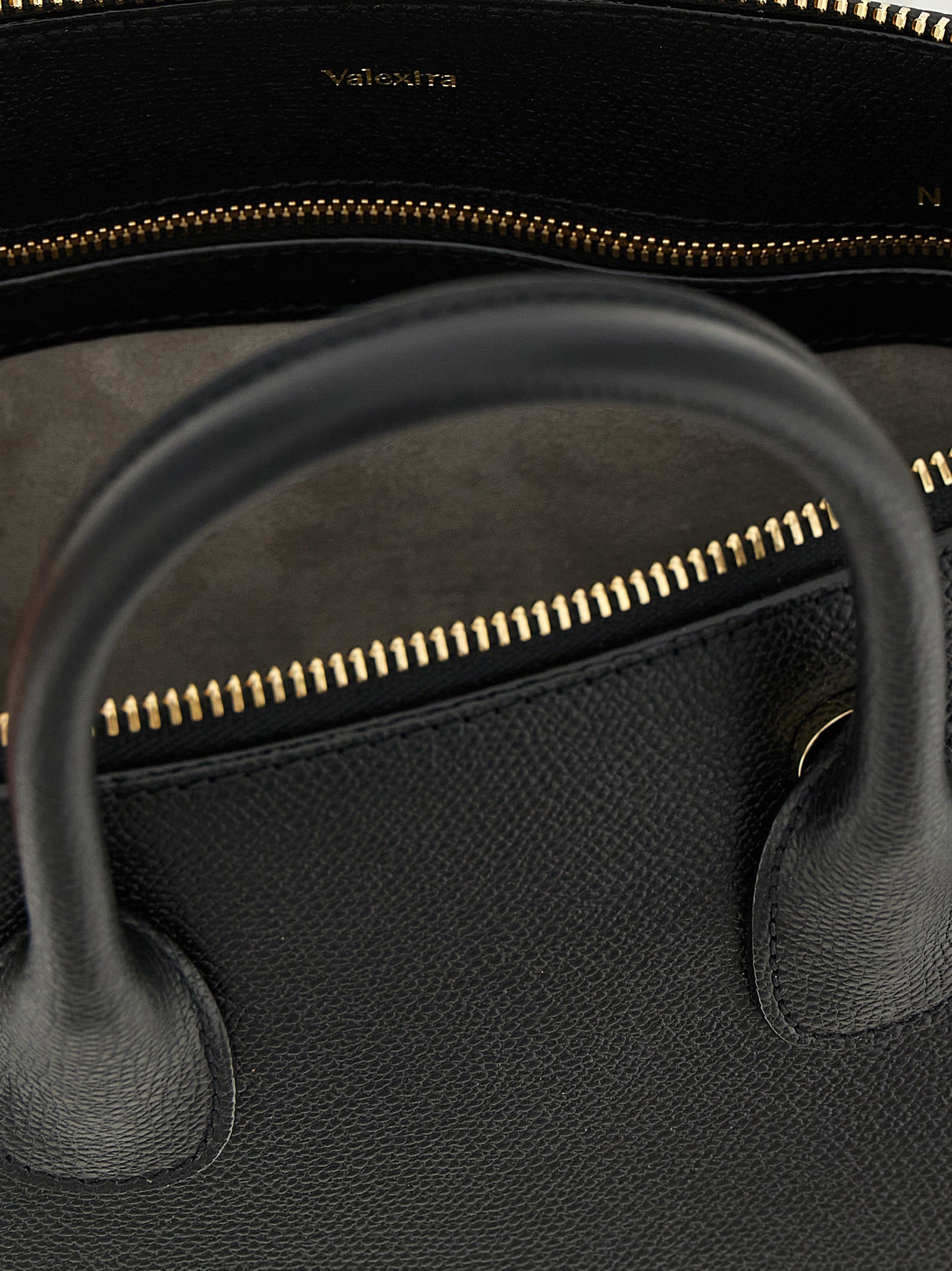 MyLogo mini handbag Black Calfskin Leather (bos Taurus) Hand Bags