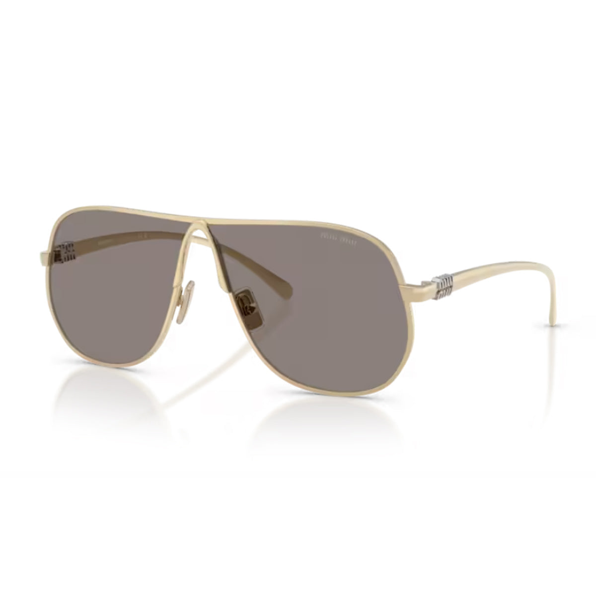 Miu 0MU A56S Ombre ZVN80Q Oro Pallido Metal Occhiali Da Sole