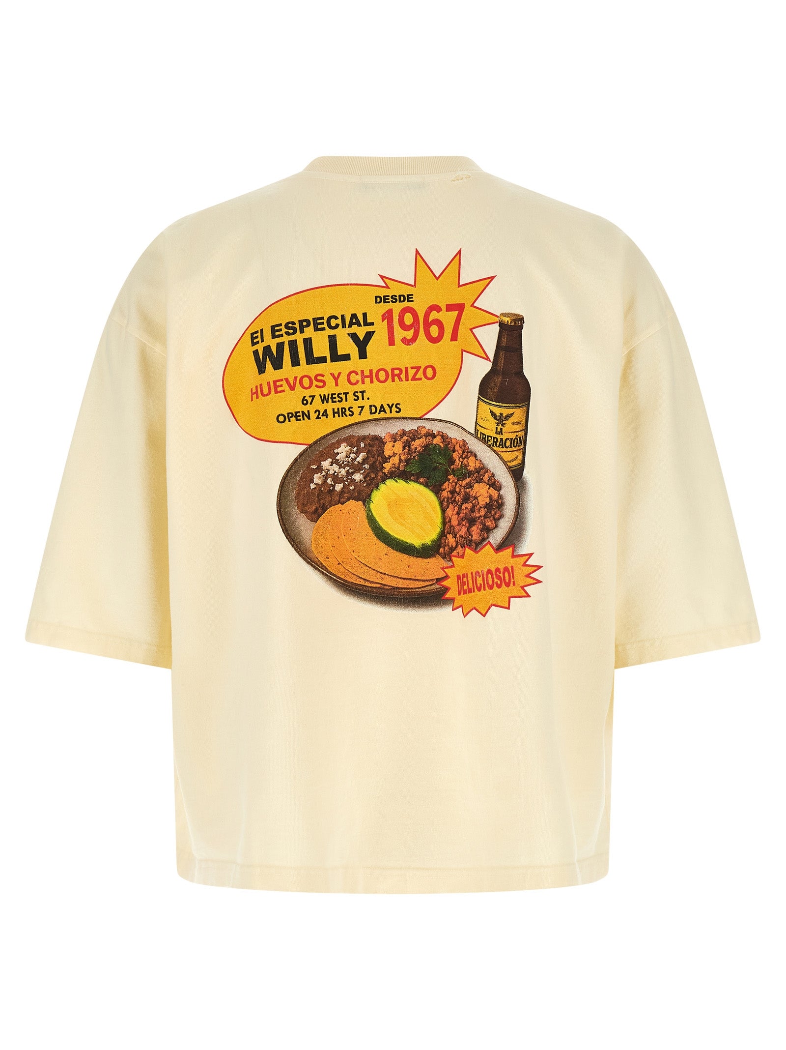 Willys Taco Shop - Buffalo T-Shirt Yellow Cotton