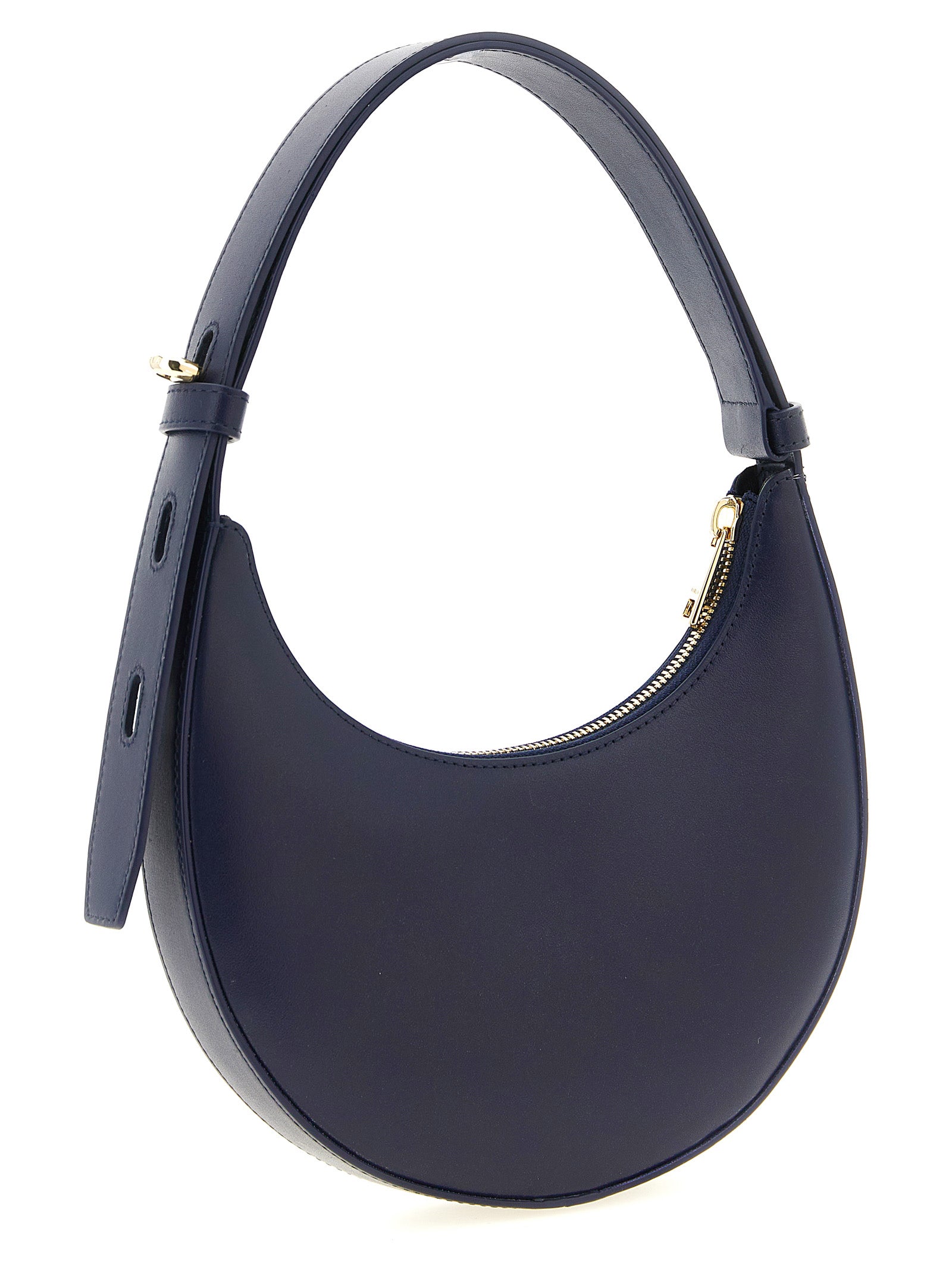 Furla Delizia Mini Shoulder Bag Blue Calfskin Leather (bos Taurus)