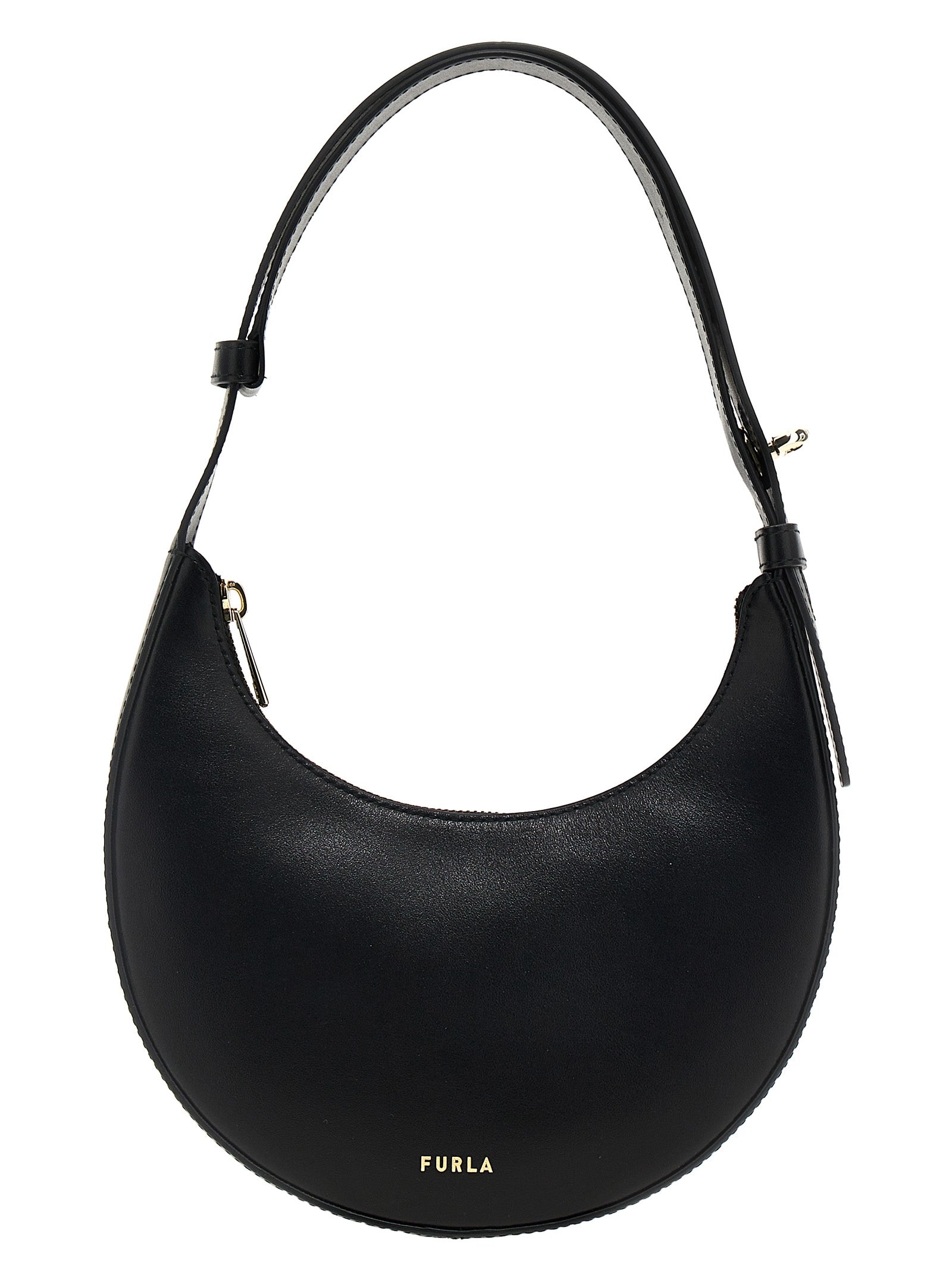 Furla Delizia mini shoulder bag Black Calf Leather (bos Taurus)