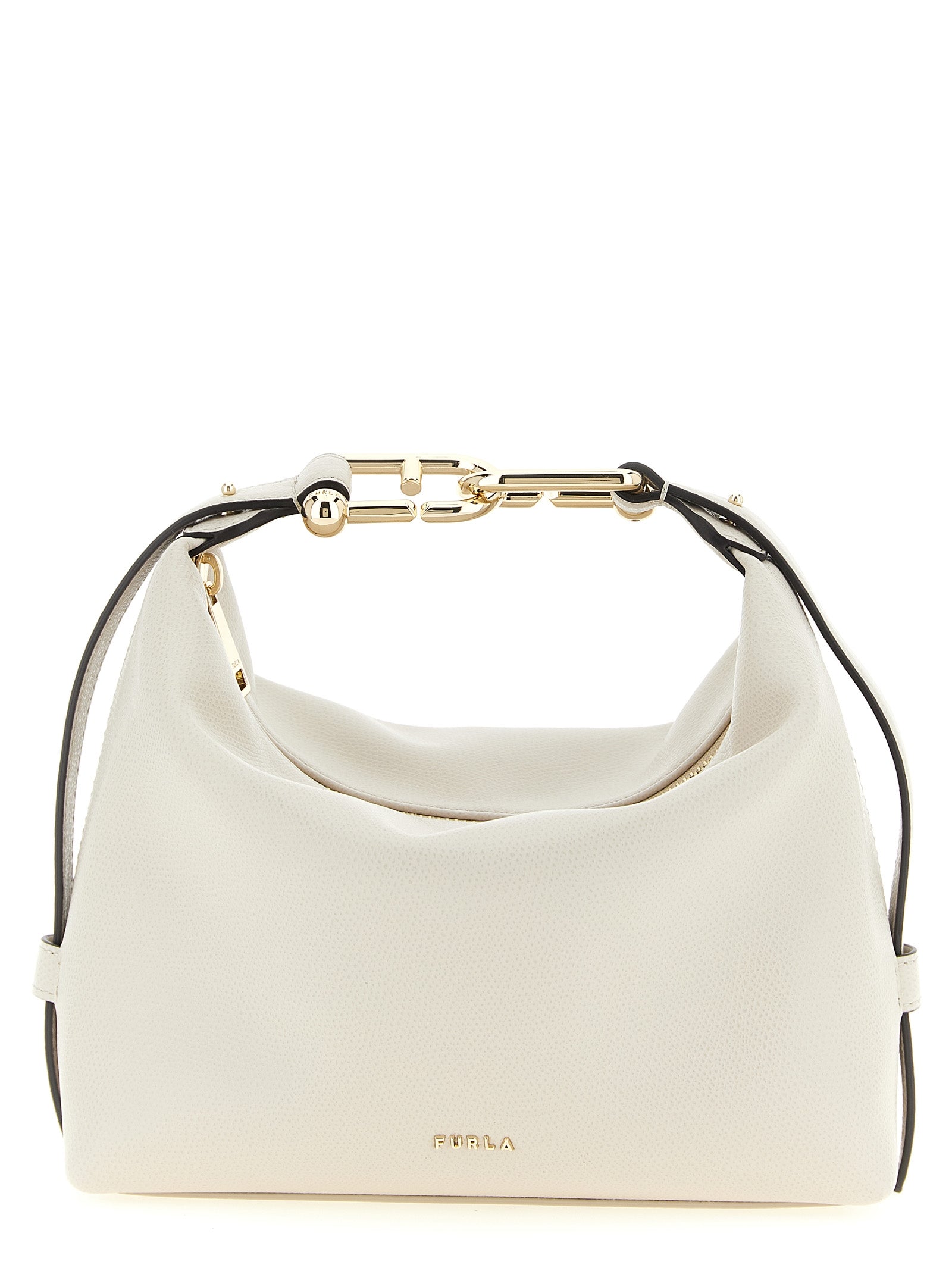 Furla Tonie mignon shoulder bag Beige Calfskin Leather (bos Taurus)