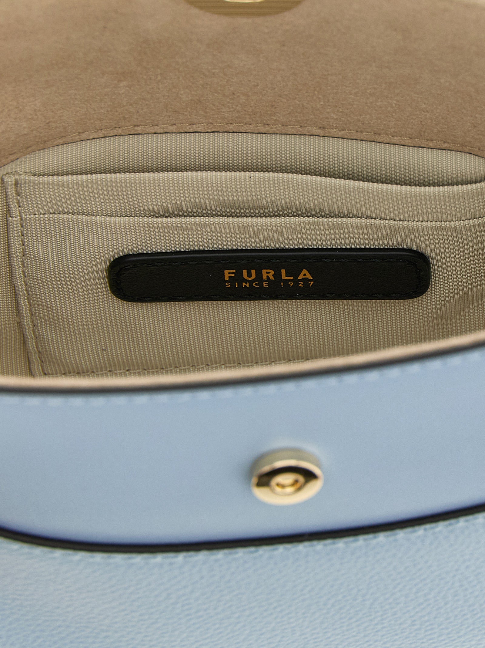 Nicole mini handbag Light Blue Calfskin Leather (bos Taurus) Hand Bags