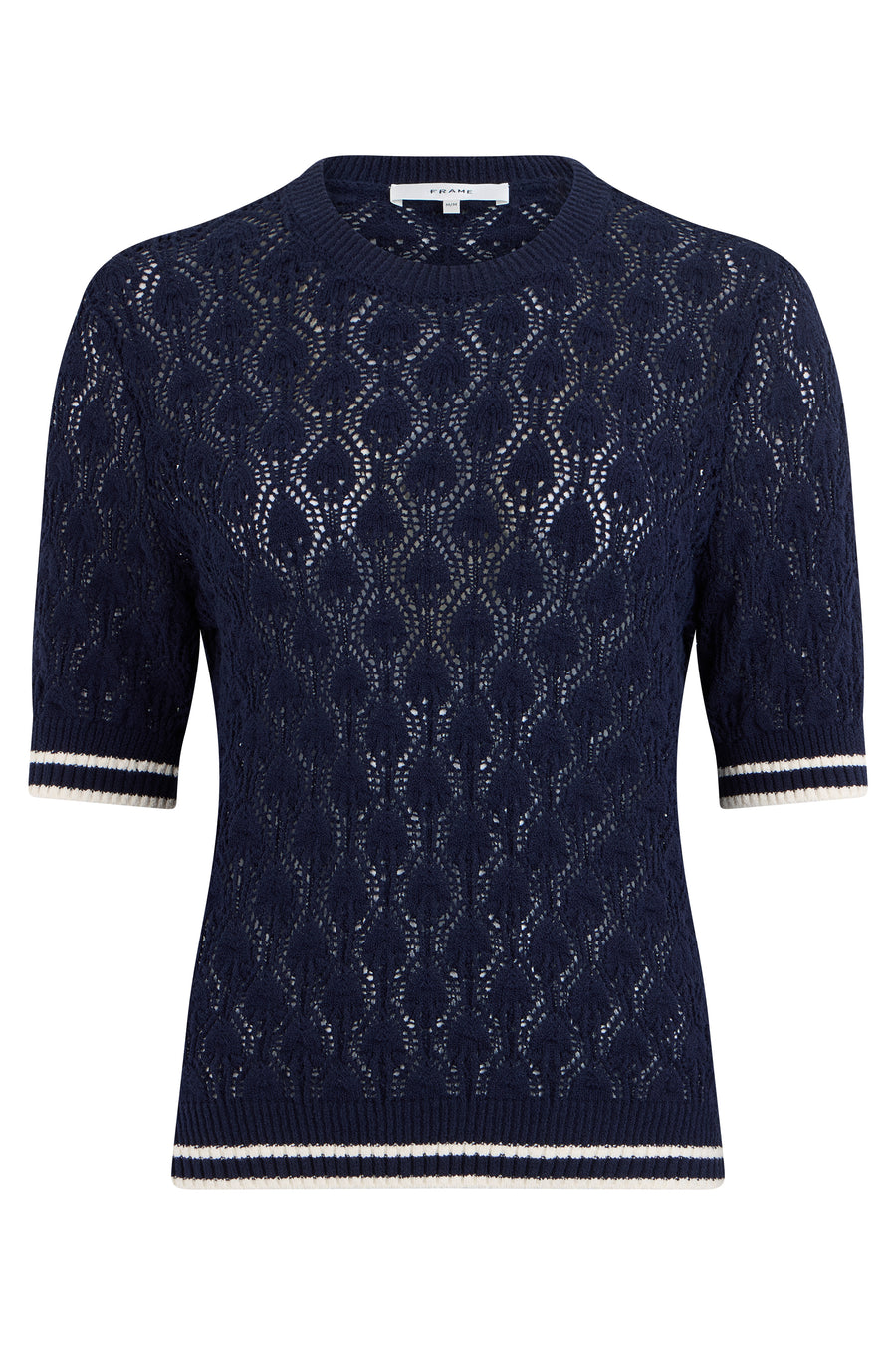 Crochet Sweater Blue Cotton