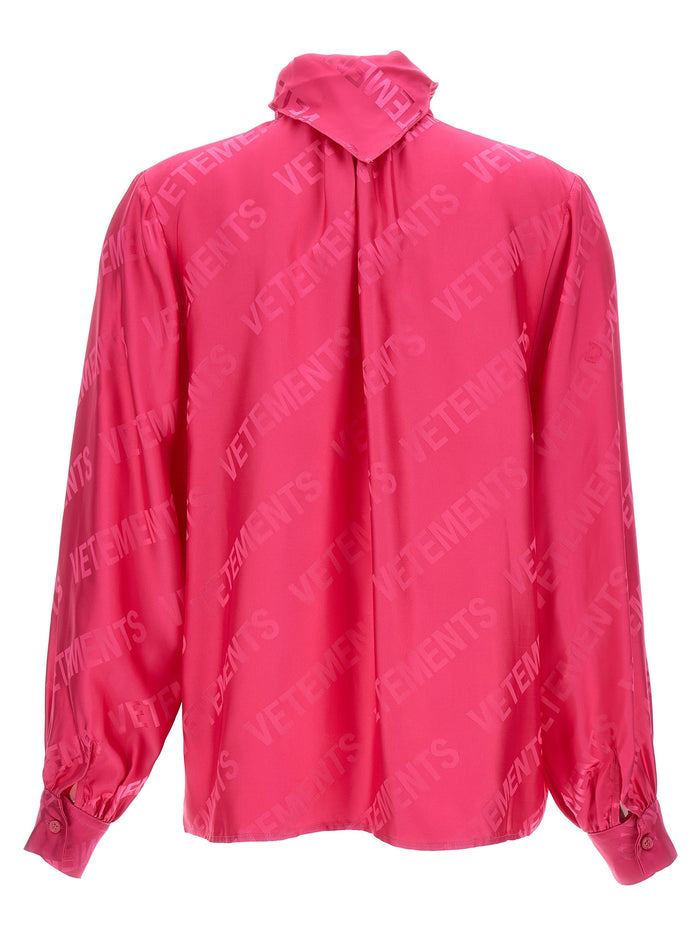Monogram blouse Fuchsia Viscose Shirt