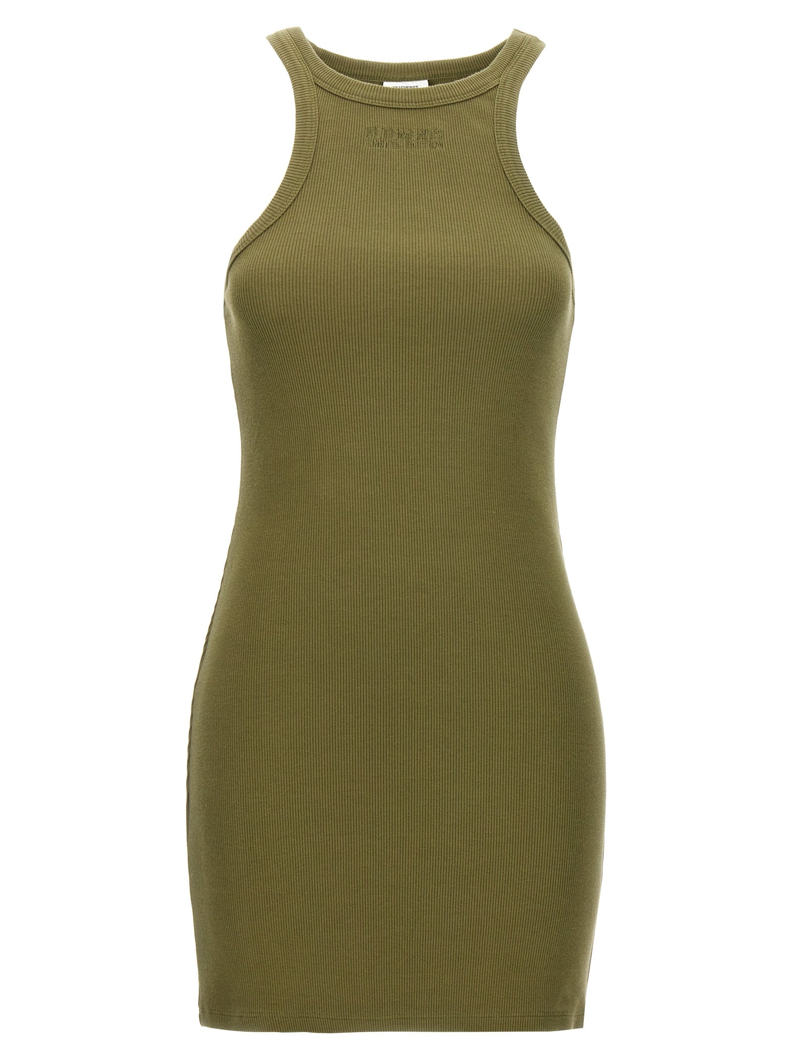 Racing Tank Top dress Green Cotton