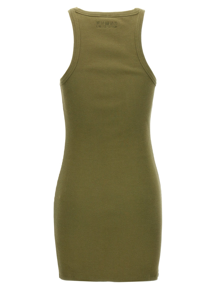 Racing Tank Top dress Green Cotton