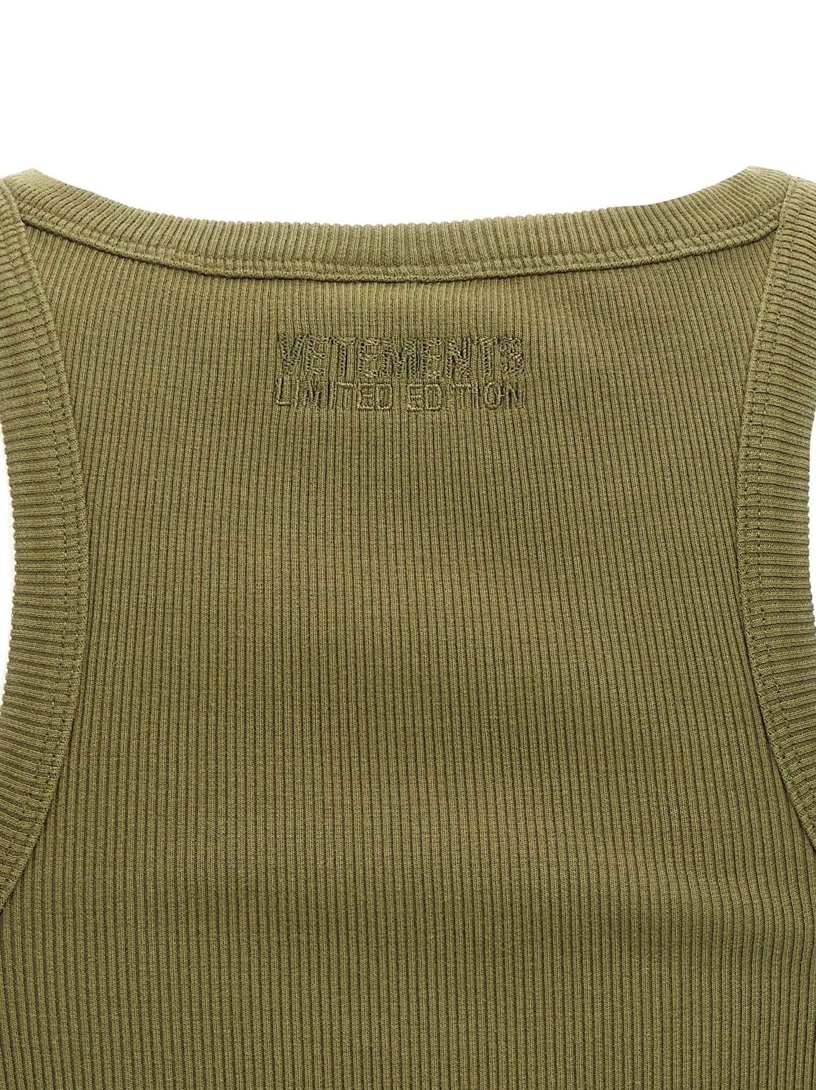 Racing Tank Top dress Green Cotton