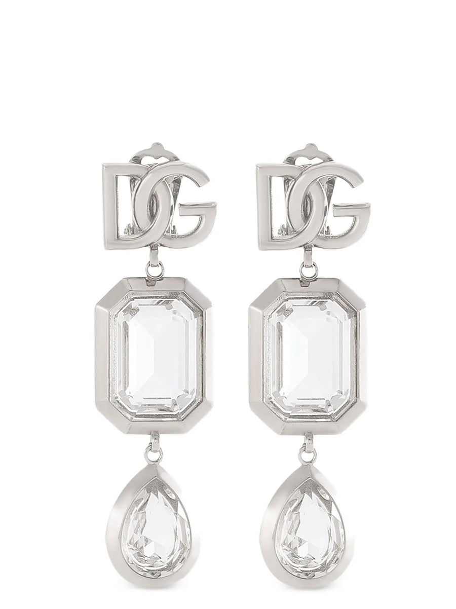 Dolce & Gabbana Pendant Earrings With Crystals