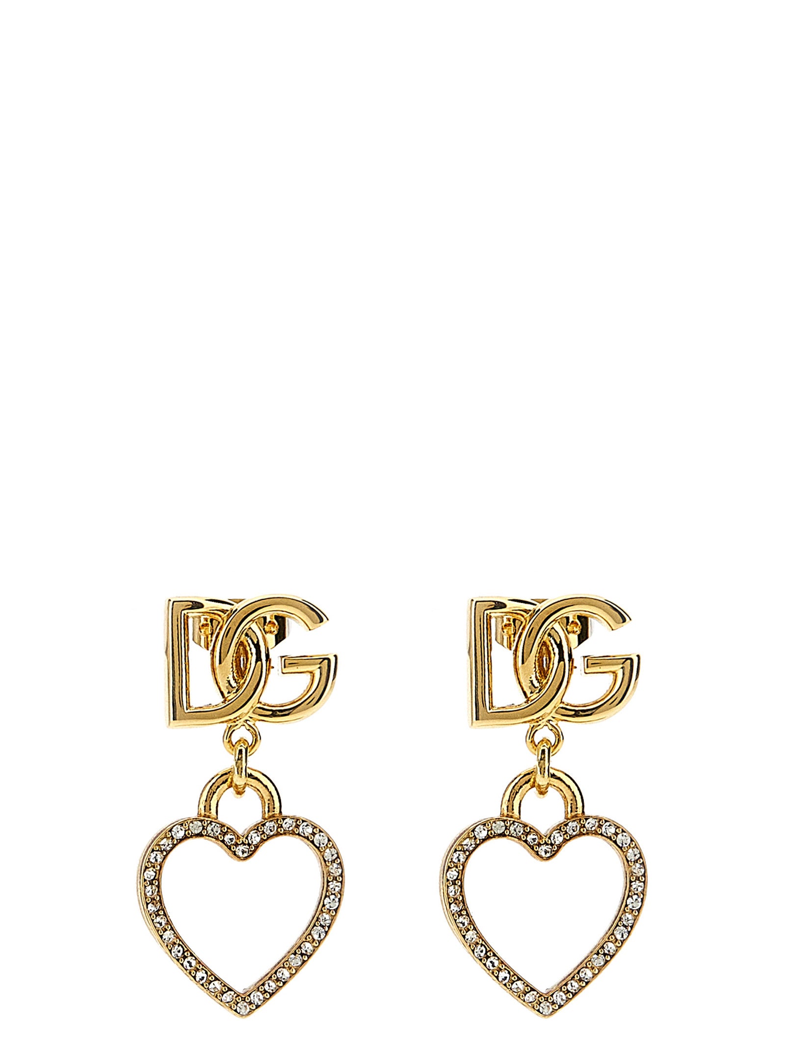 Pendant earrings Gold Brass Jewelry