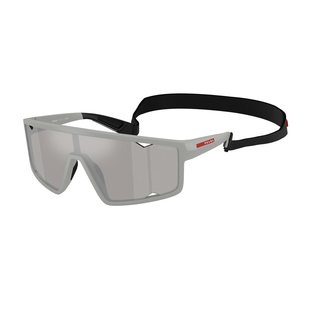 Prada Linea Rossa PS A03S 13Z05A Grigio Ferro Opaco Injected Occhiali Da Sole