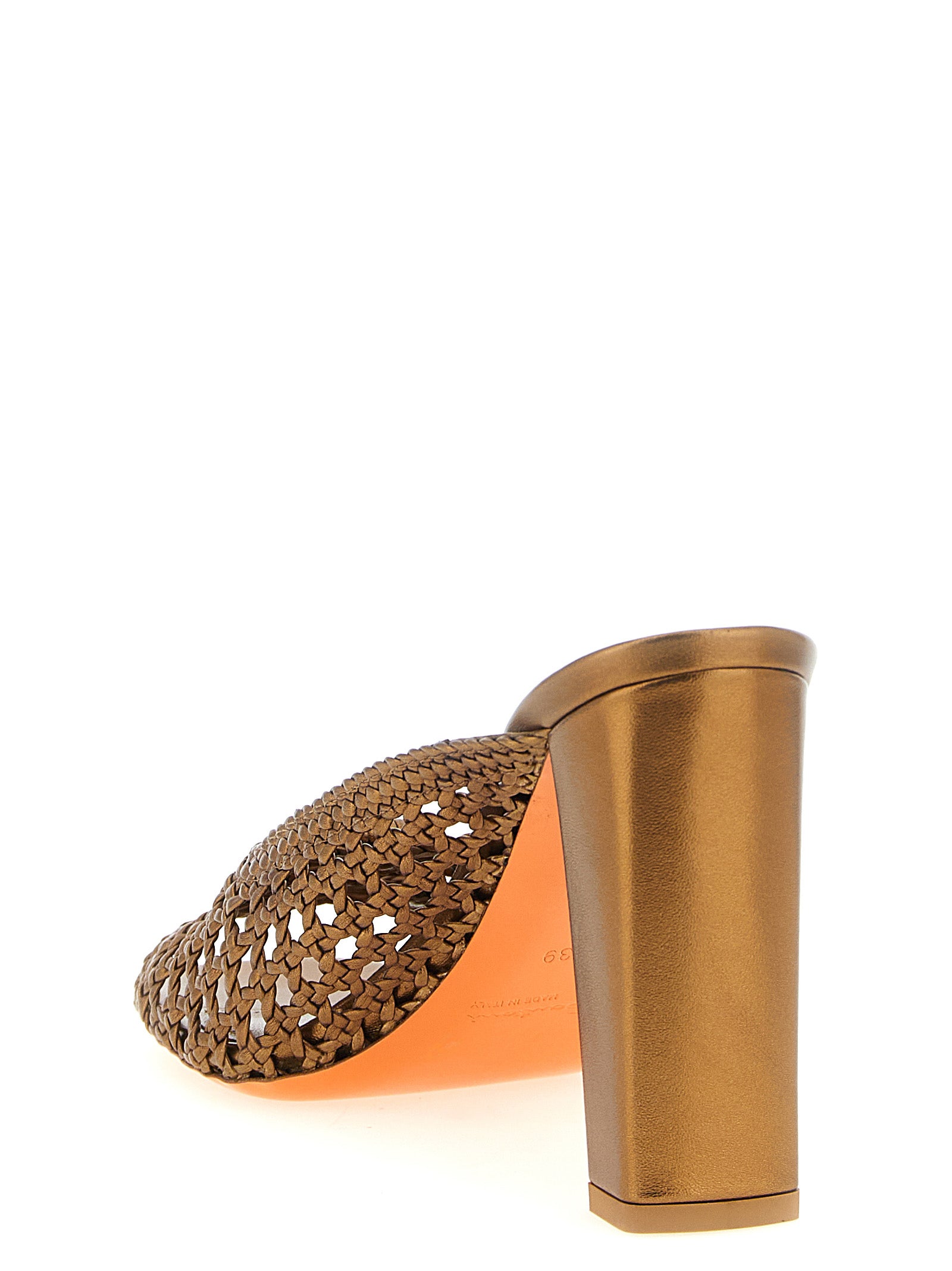 Luce Sandals Gold Lamb Leather (ovis Aries)