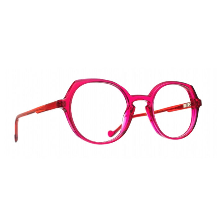 Tete À Lunettes by Caroline Abram Mini Bunny 1042 Fuchsia Red Rosso Acetate Occhiali Da Vista