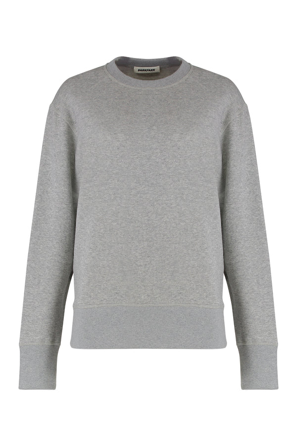 Crewneck Sweater Jersey Grey Cashmere Sweatshirts