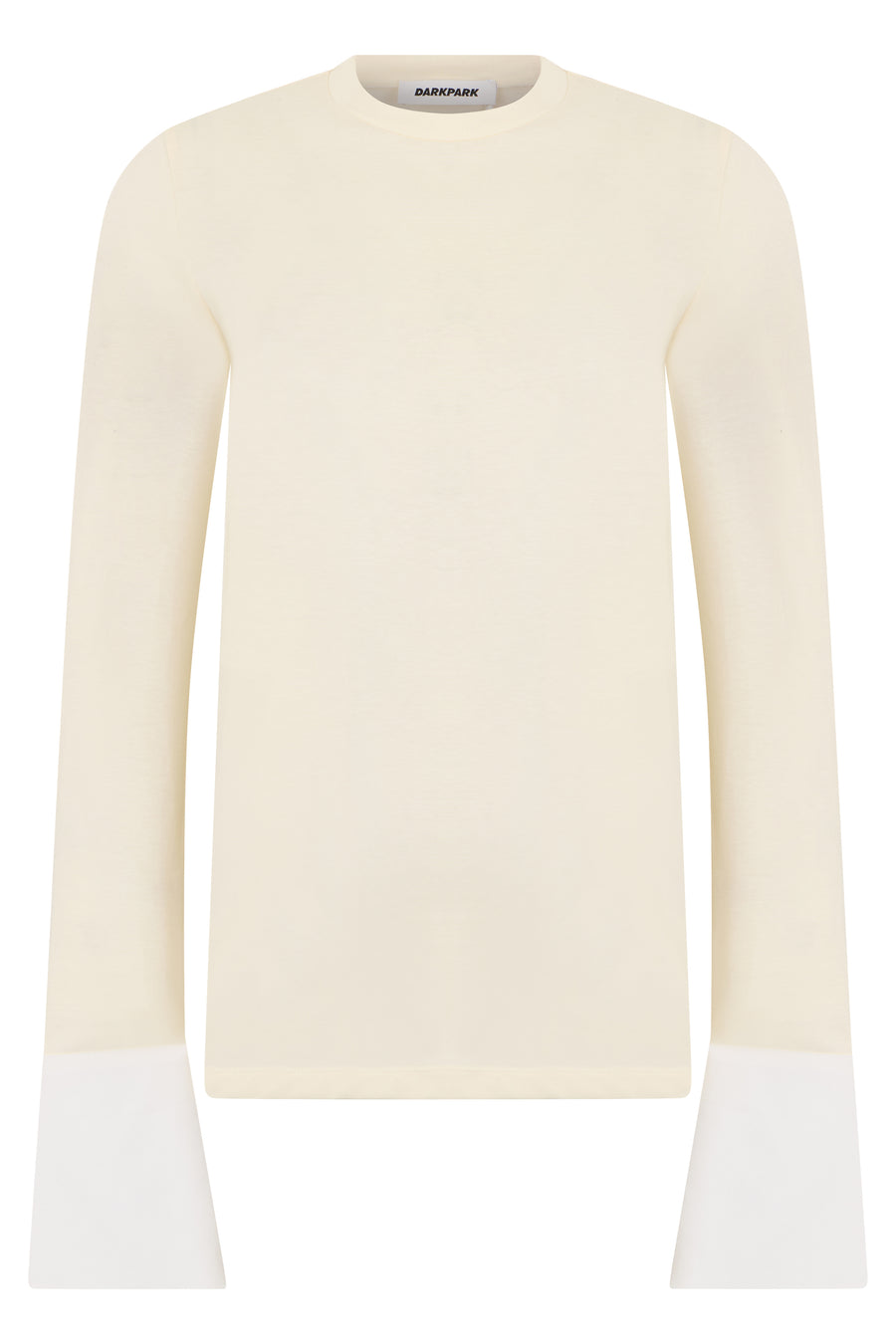 Long-Sleeve Top Ivory Nylon Tops