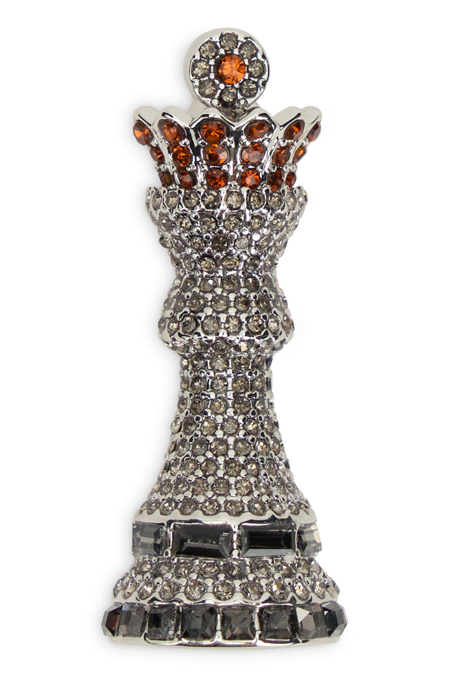 Token-Shaped Pin Silver Metal Brooches & Pins
