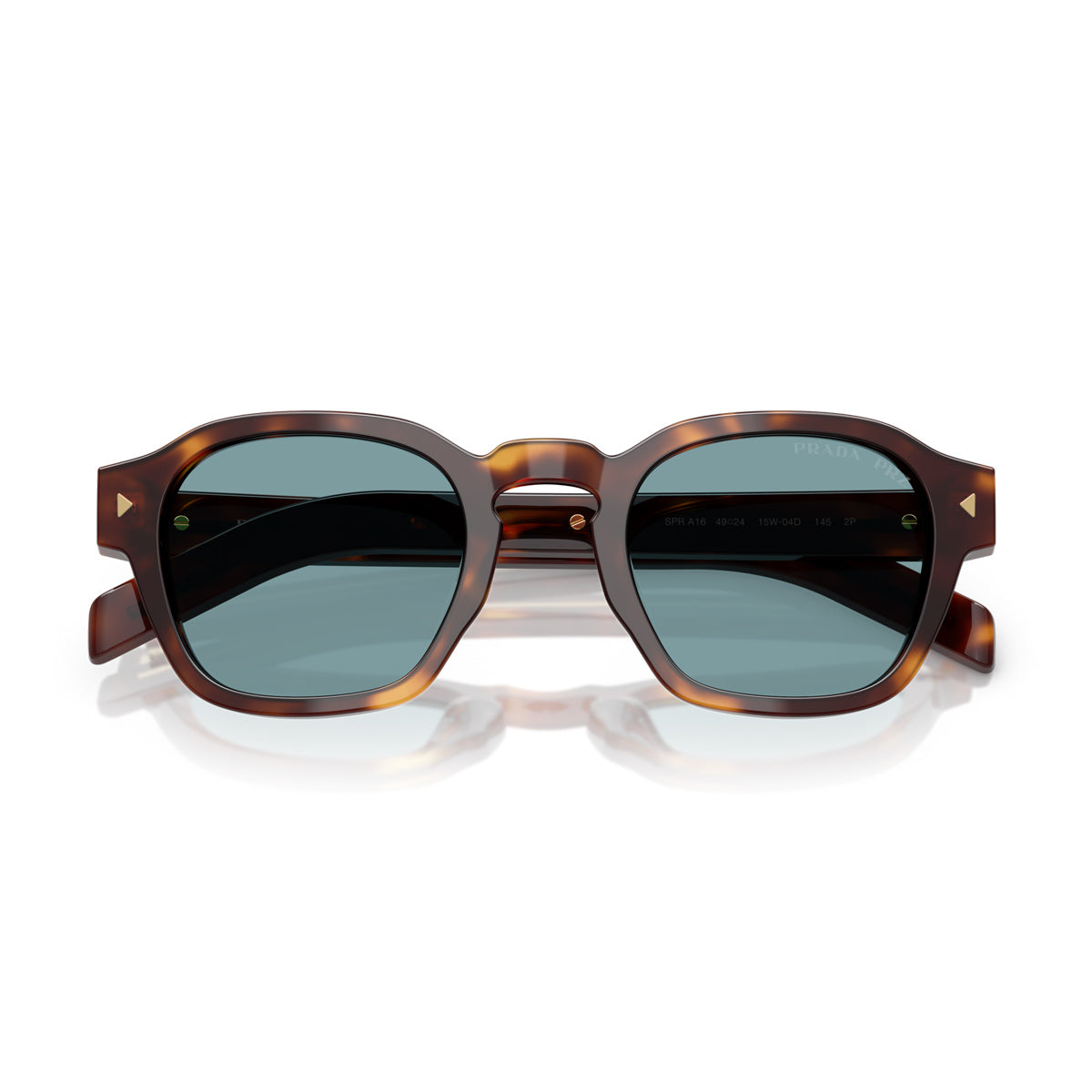 Prada PR A16S Polarizzato 15W04D Tartarugato Havana Acetate Occhiali Da Sole