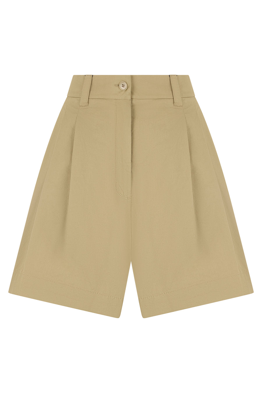 Cotton Bermuda Shorts Olive Green
