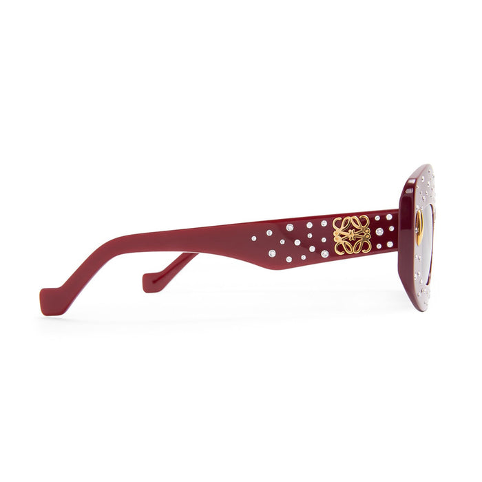 LW40114I 66v Rosso Acetate Occhiali Sole