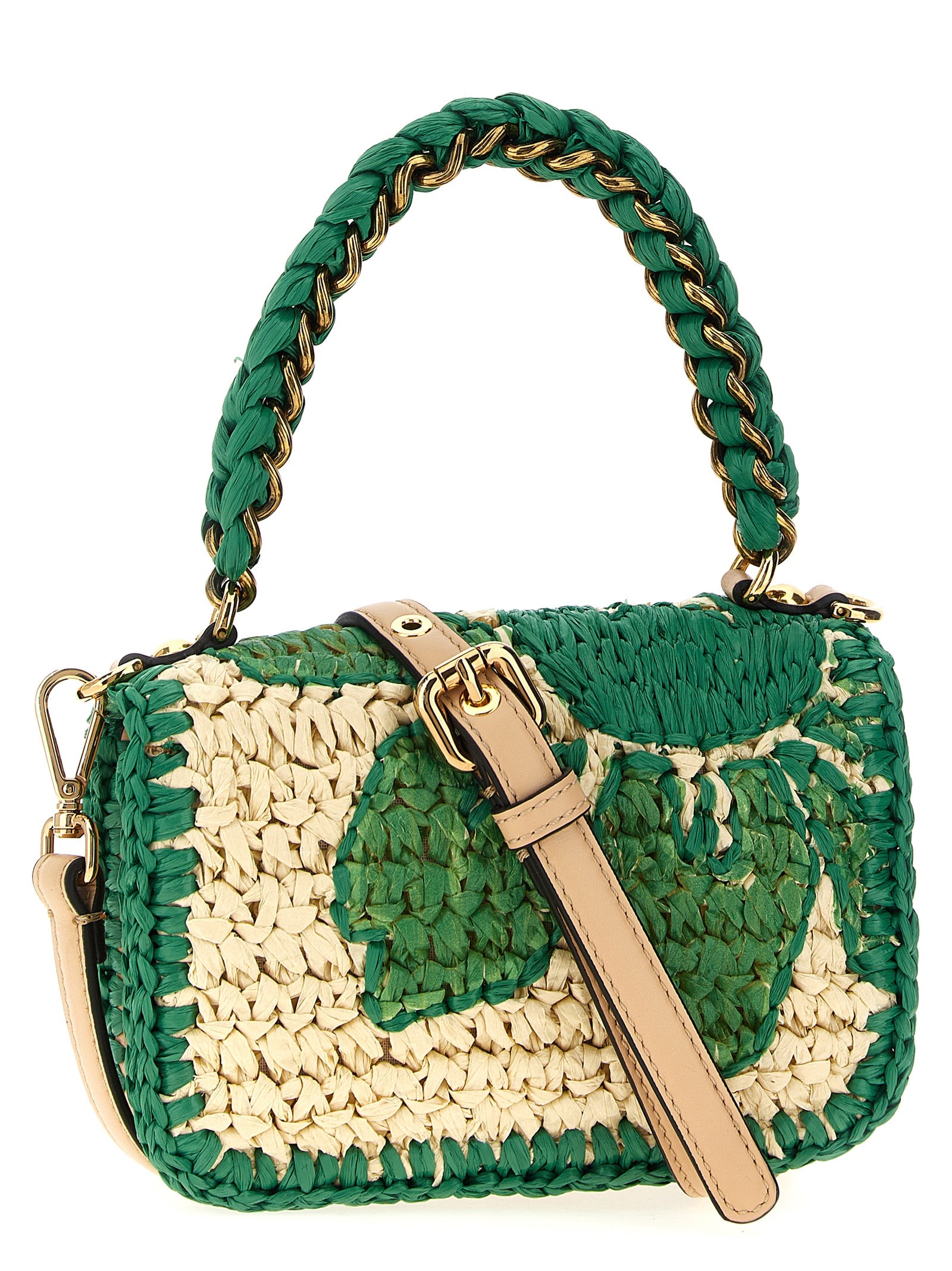 Bond XS handbag Green Paper Hand Bags