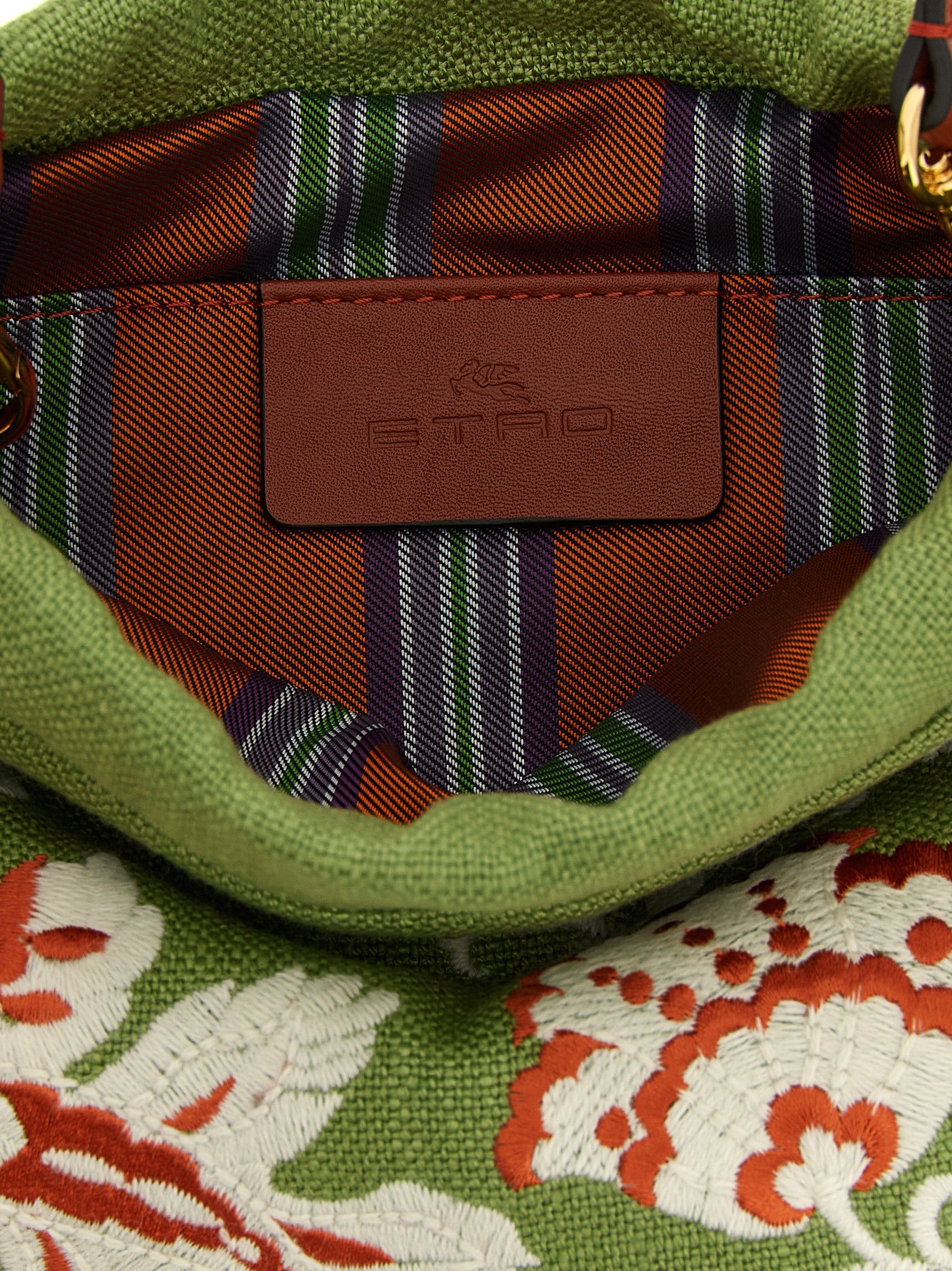 Kalispera small handbag Green Linen Viscose Hand Bags