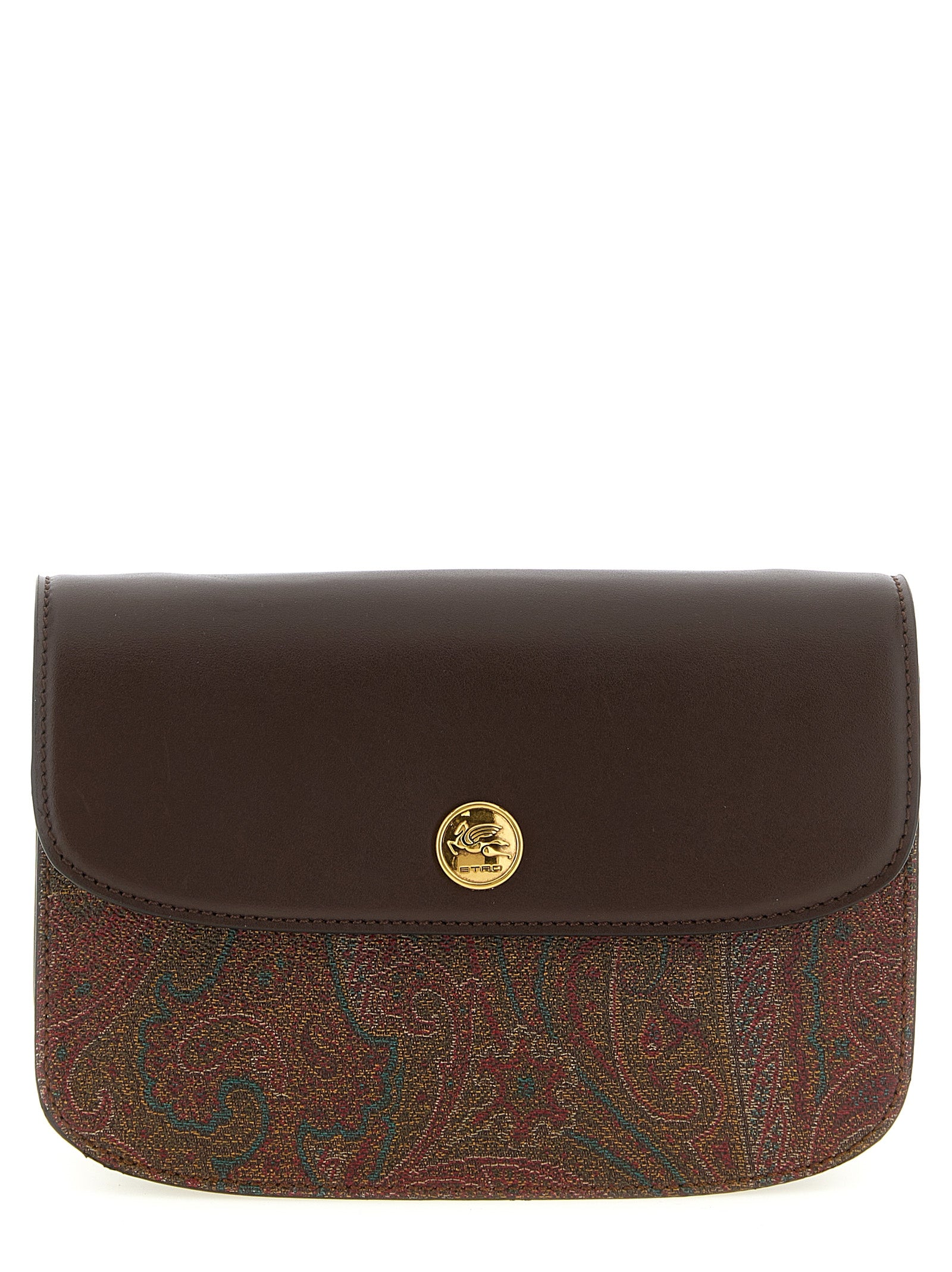 Etro Essential S crossbody bag Brown Cotton