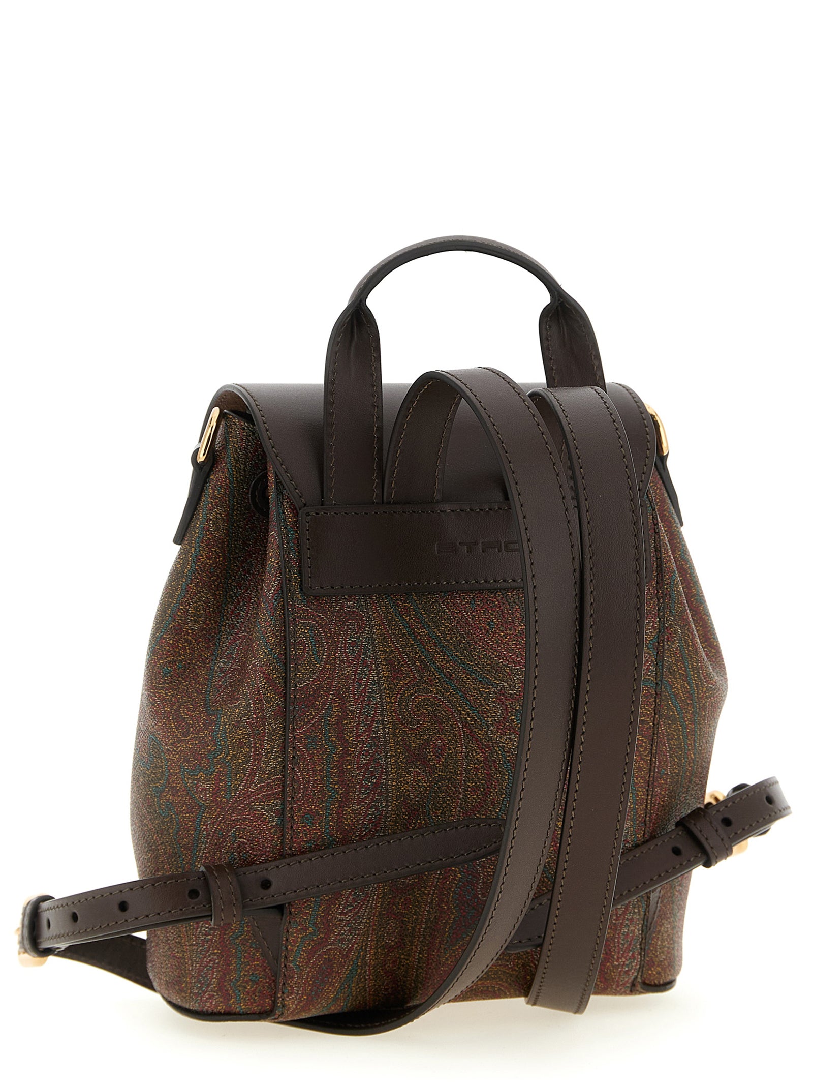 Etro Essential small backpack Multicolor Cotton Backpacks