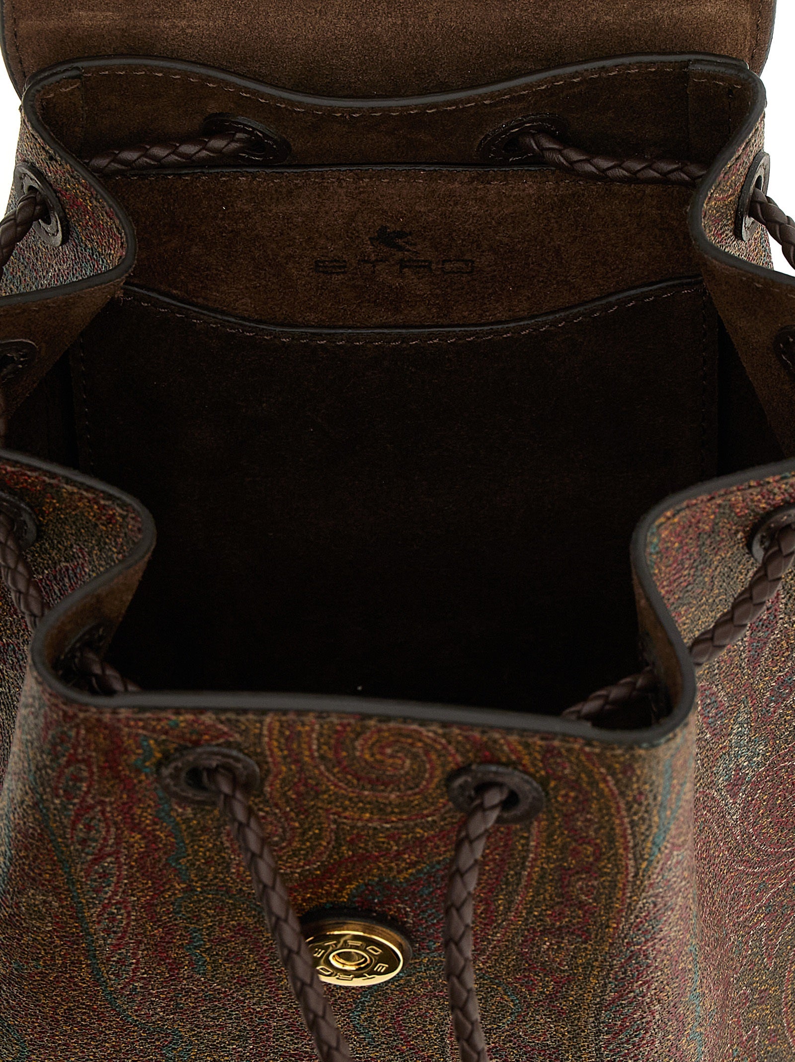Etro Essential small backpack Multicolor Cotton Backpacks