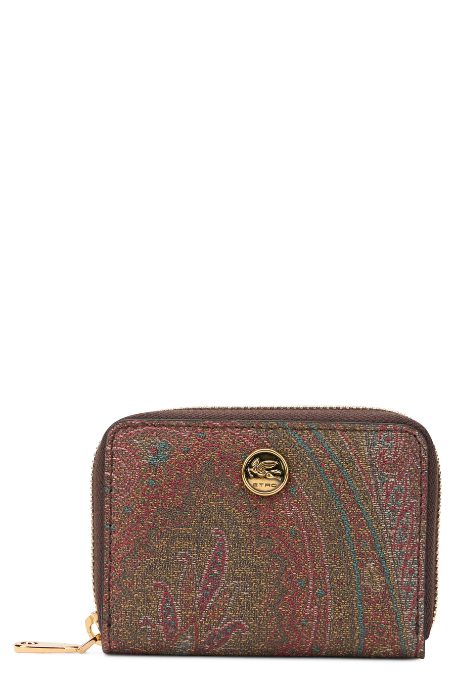 Wallet With Paisley Print Multicolour Cotton & Purses