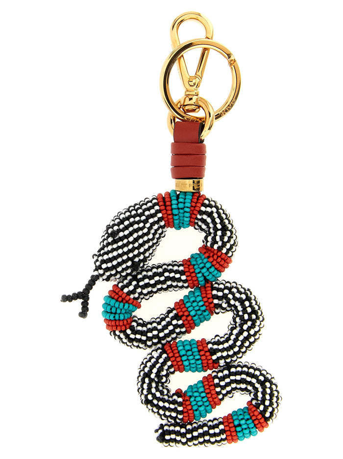 Snake keyring Multicolor Glass
