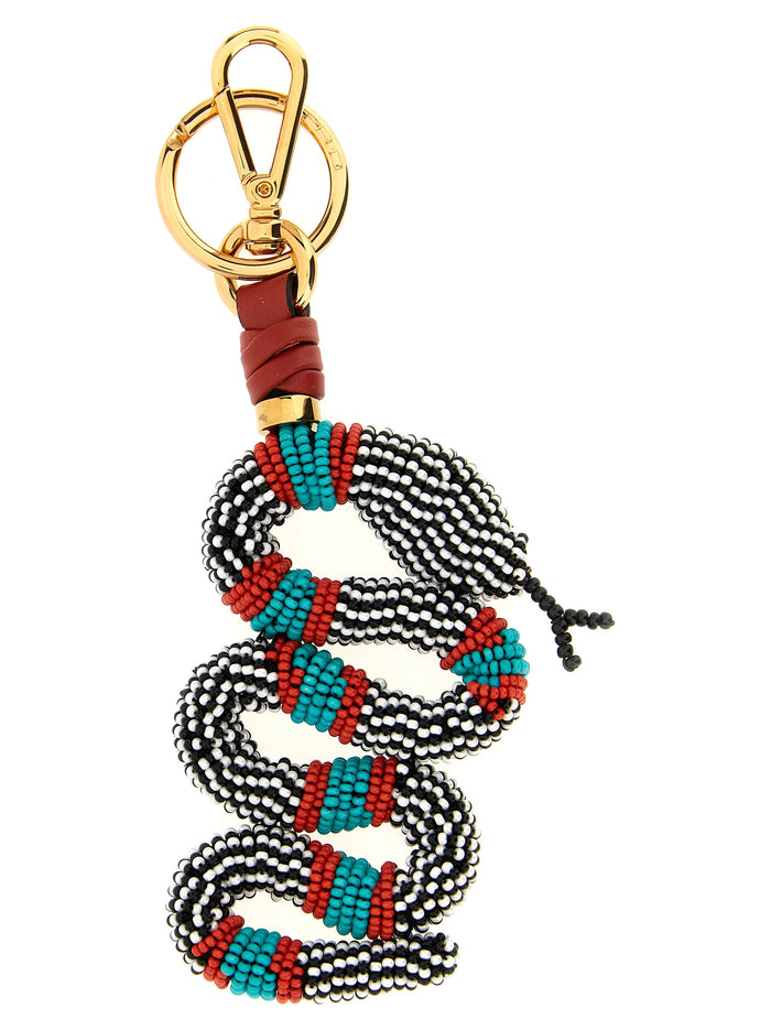 Snake keyring Multicolor Glass