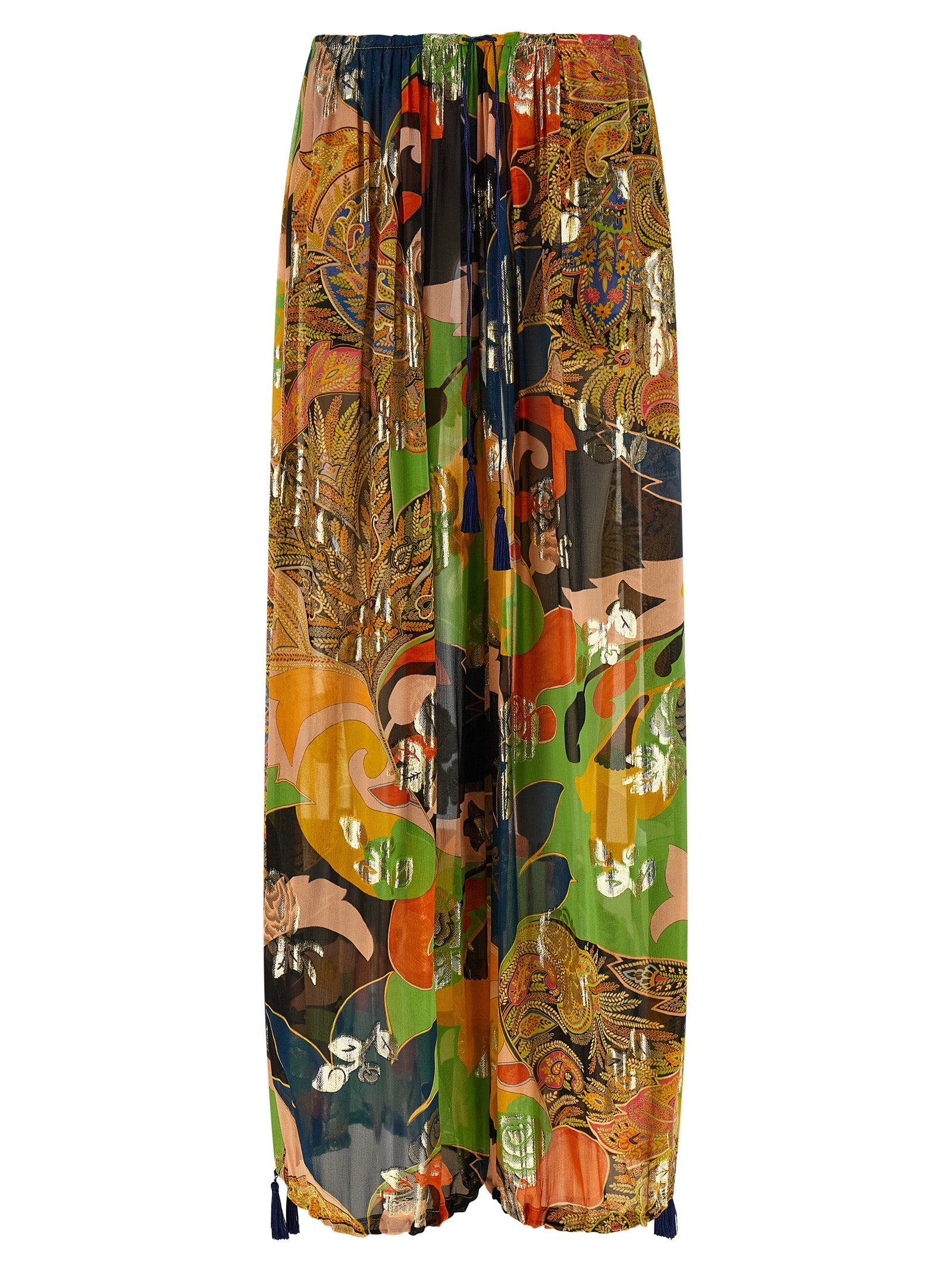 Silk Pants Multicolor