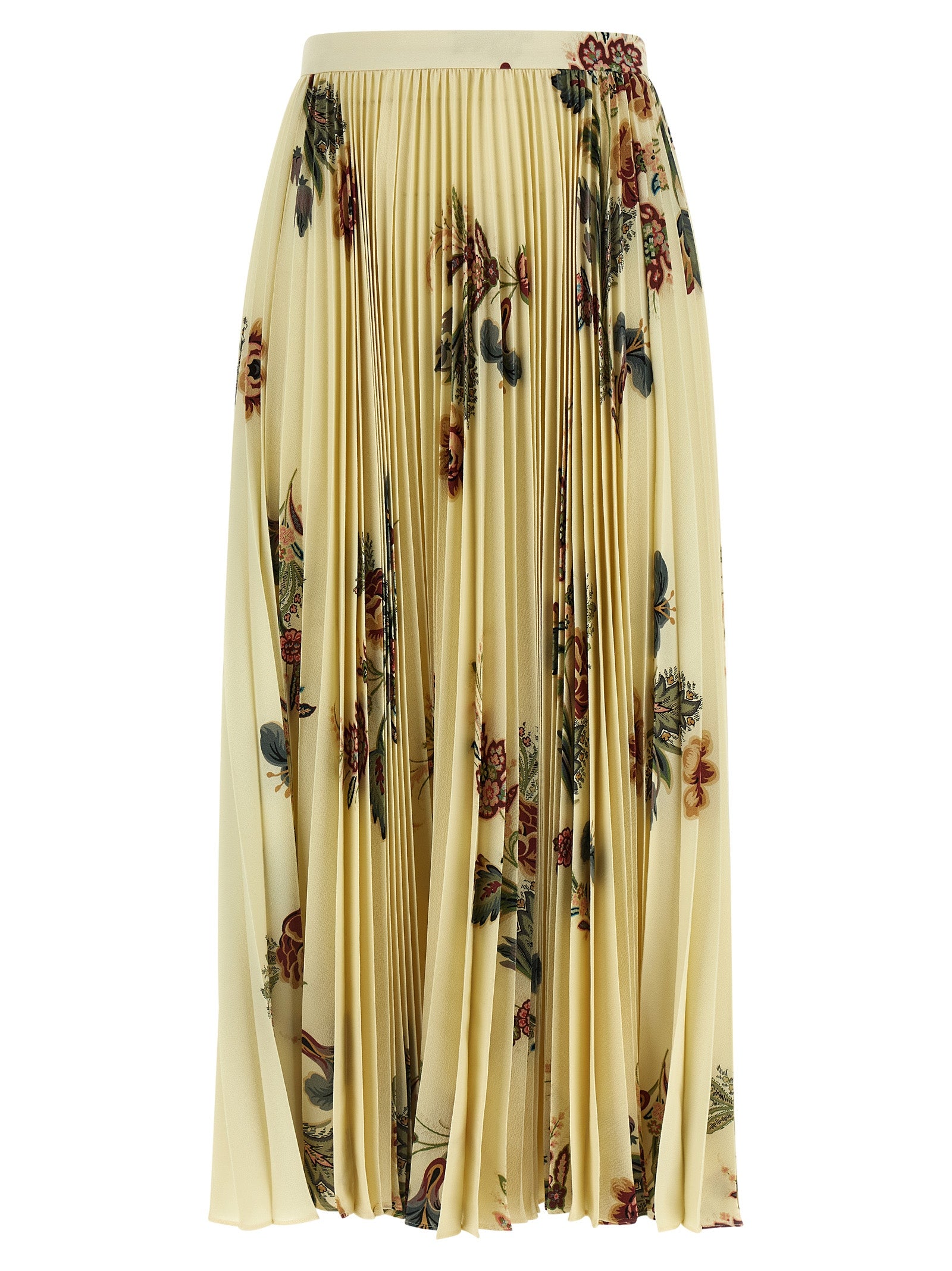 Pleated midi skirt Multicolor Polyester