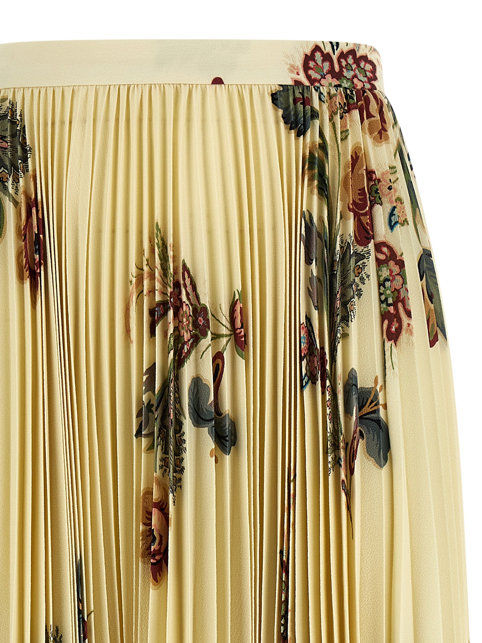 Pleated midi skirt Multicolor Polyester