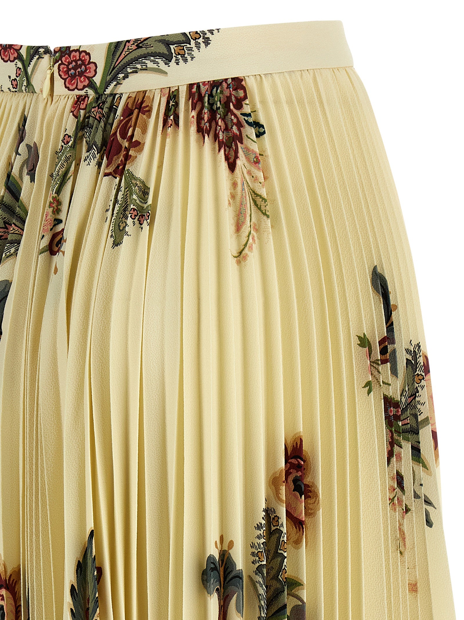 Pleated midi skirt Multicolor Polyester