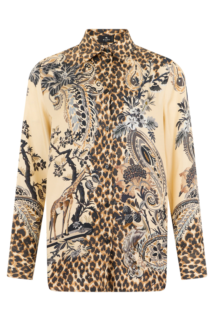 Silk Long-Sleeved Shirt Multicolour